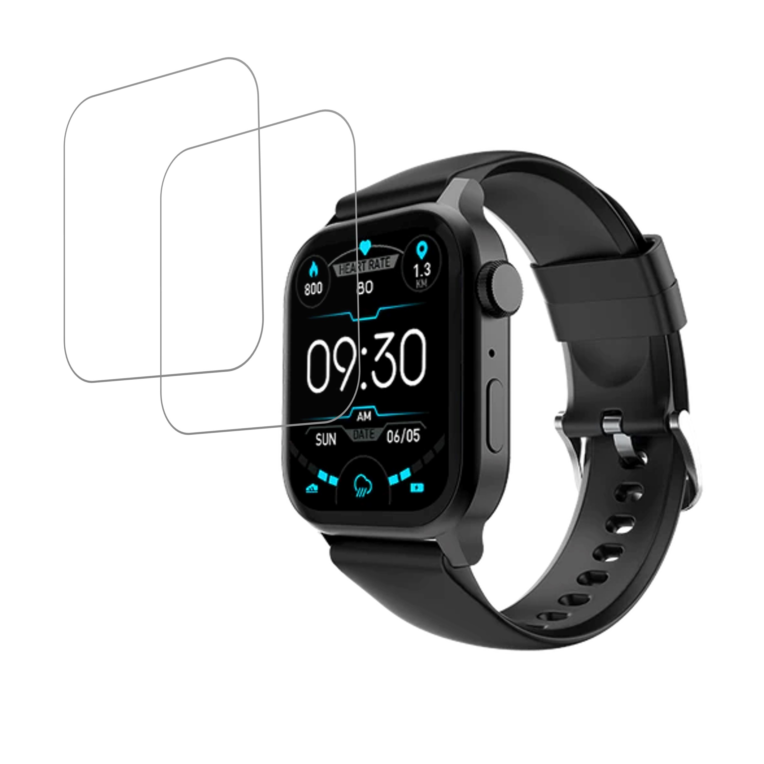 Fire Boltt Rise Smartwatch Screen Protector 9H Protective Compatible Flexible