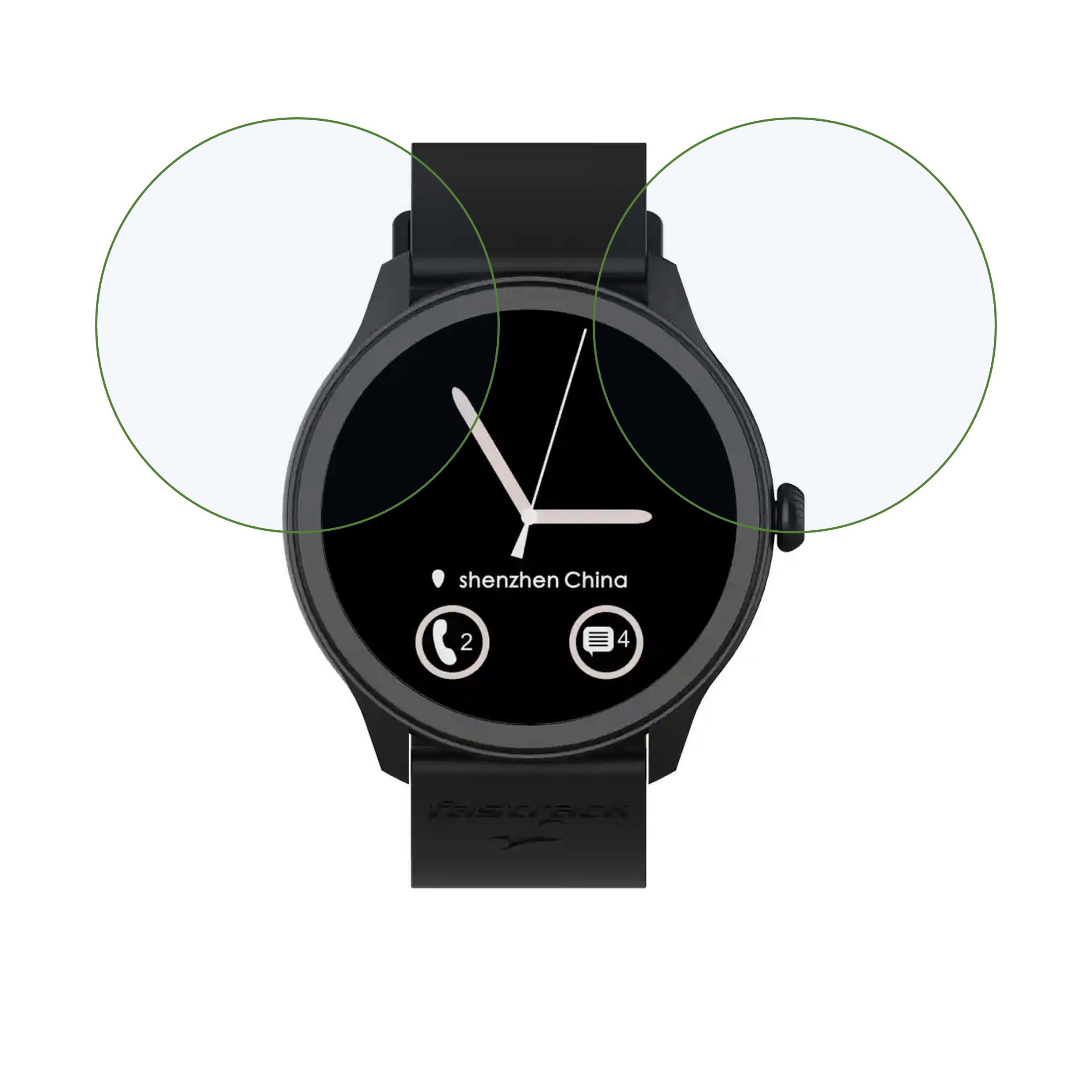 FASTRACK REFLEX INVOKE 1.39 Smartwatch Screen Protector 9H Protective Compatible Flexible