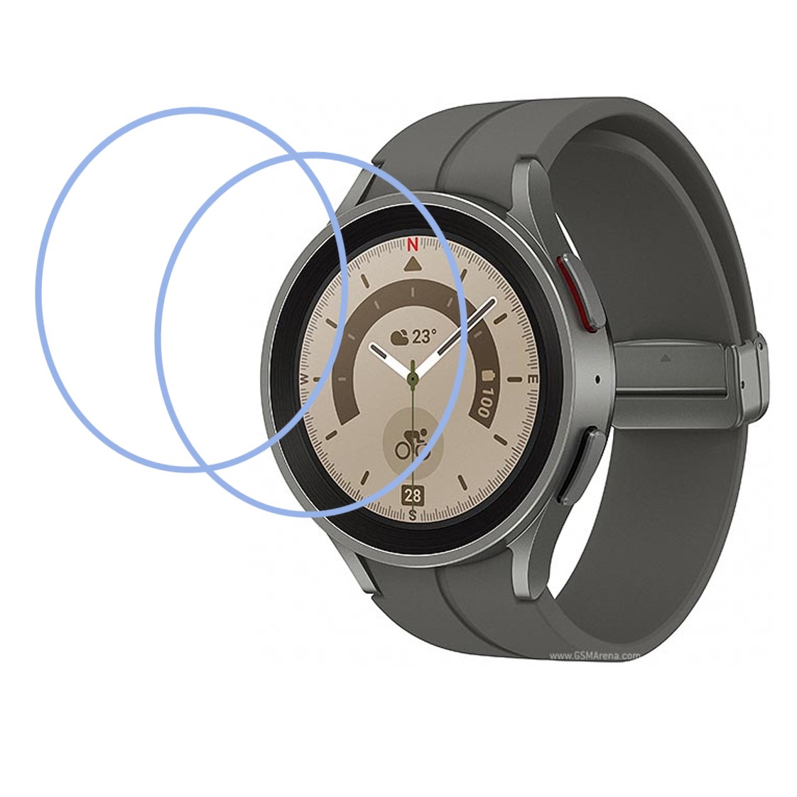 Samsung Galaxy Watch5 Pro Compatible Smartwatch Screen Protector (Pack of 02)