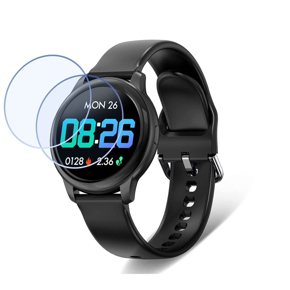 Timex Fit 2.0 Compatible Smartwatch Screen Protector (Pack of 02)