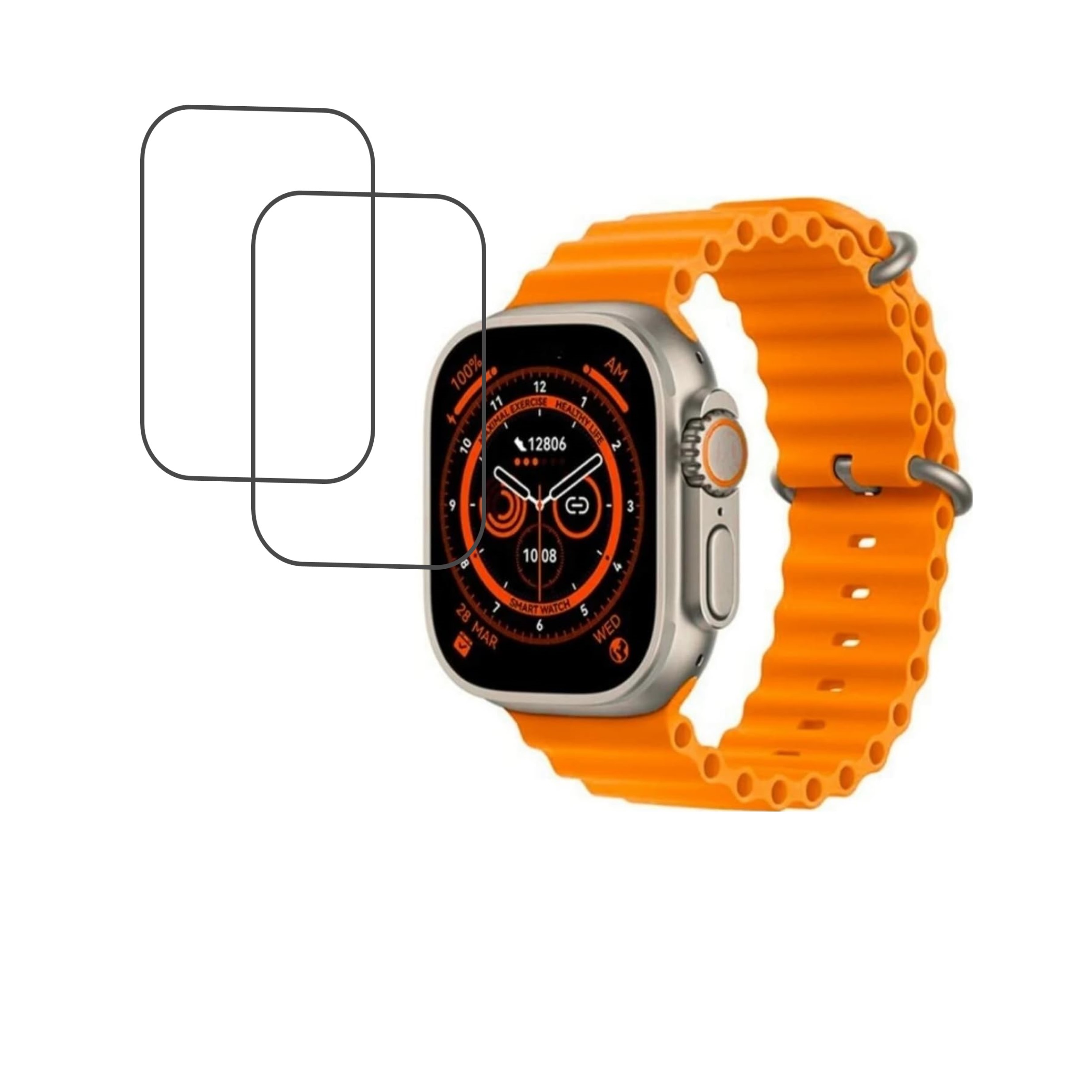 T800 1.99 Smartwatch Screen Protector 9H Protective Compatible Flexible