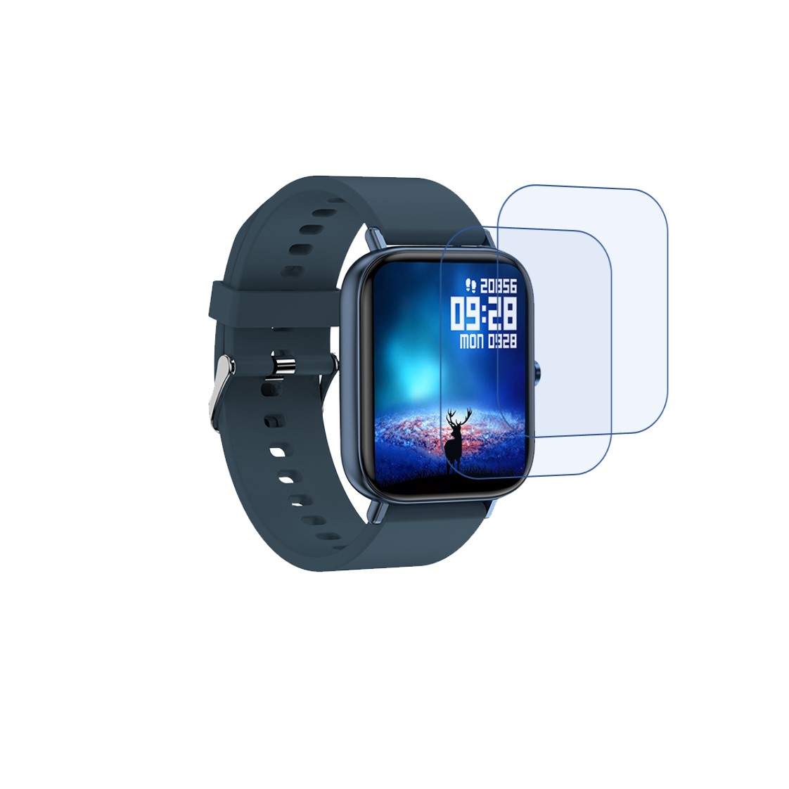 GIZMORE GizFit 907 Smartwatch Screen Protector 9H Protective Compatible Flexible