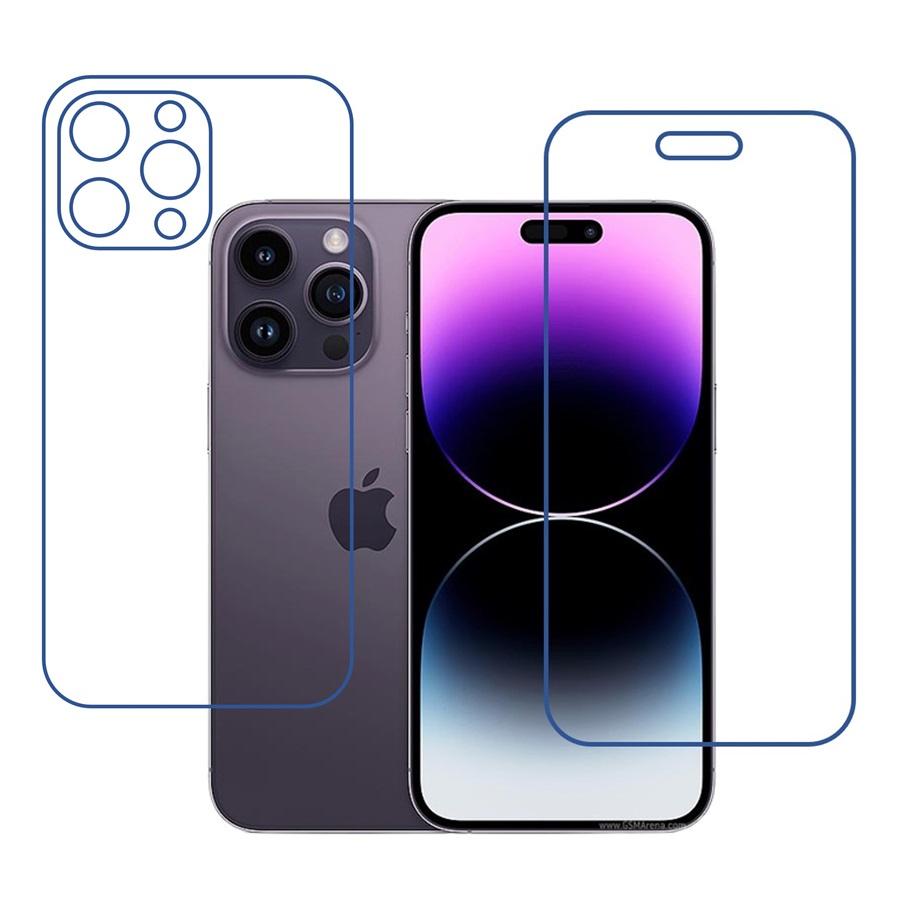 Apple iPhone 14 Pro Max 9H Protective Compatible Mobile Screen Protector For Front & Back (Not a Tempered glass)