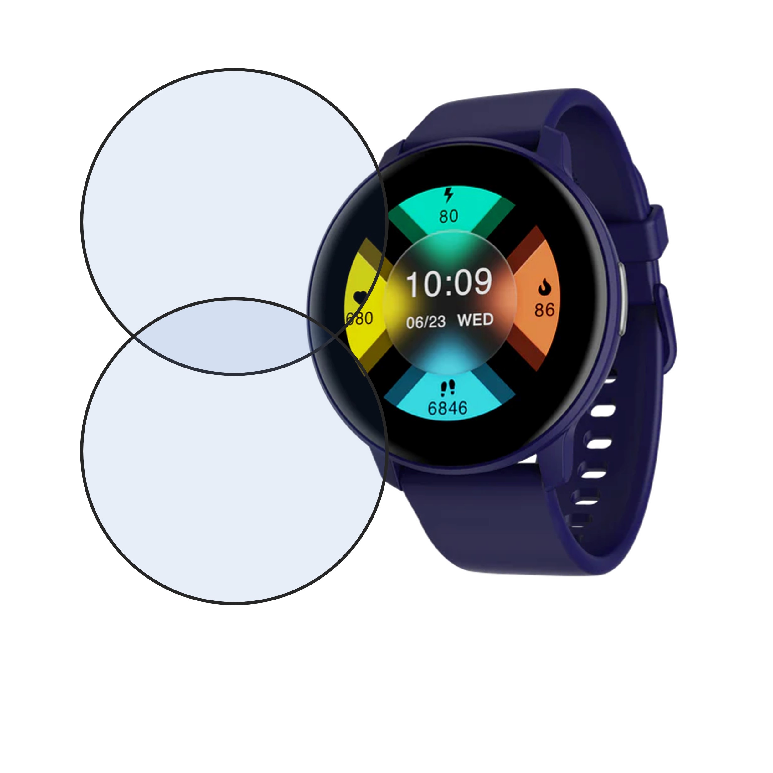 boAt Lunar Connect Smartwatch Screen Protector 9H Protective Compatible Flexible
