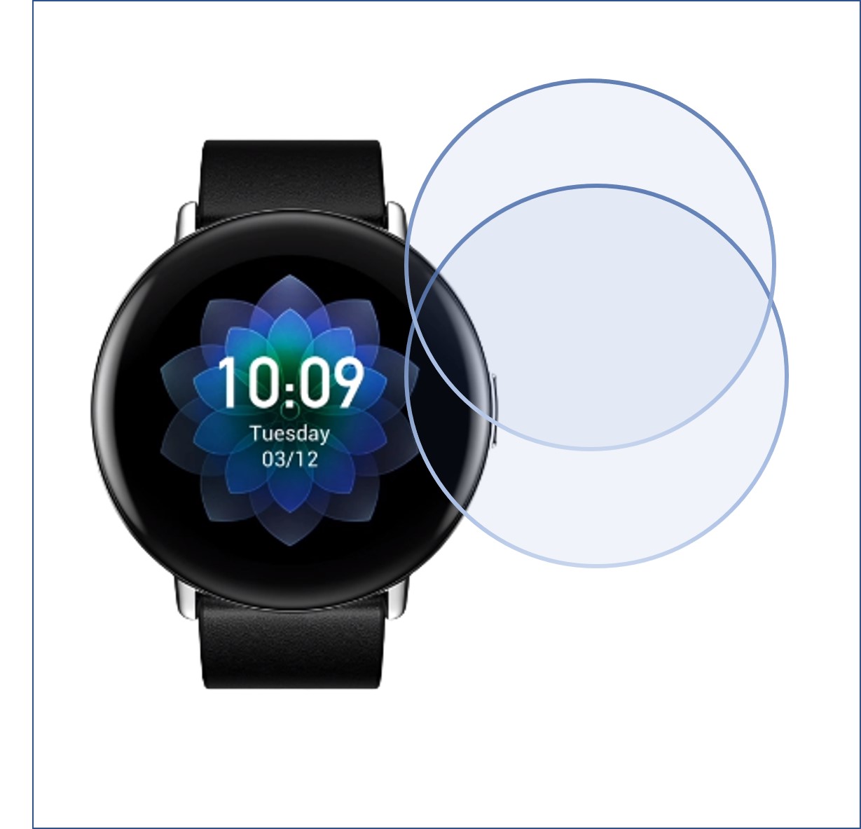 Amzfit Zepp E Round Smartwatch Screen Protector 9H Protective Compatible Flexible