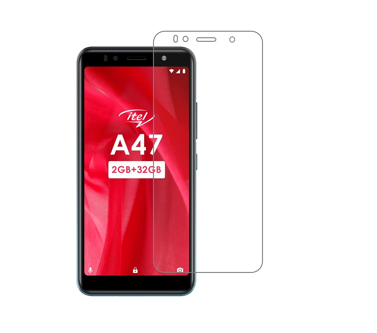 Itel A47 Compatible With Mobile Front Screen Protector  (Flexible Screen Protector)