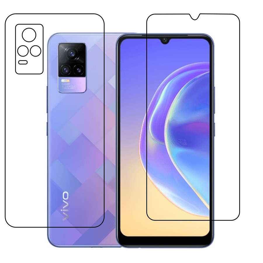 Vivo V21e Protective Front & Back Compatible Mobile Screen Protector For (Not a Tempered glass)