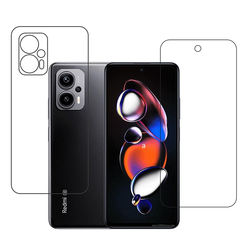 Xiaomi Redmi Note 12T Pro Protective Front & Back Compatible Mobile Screen Protector