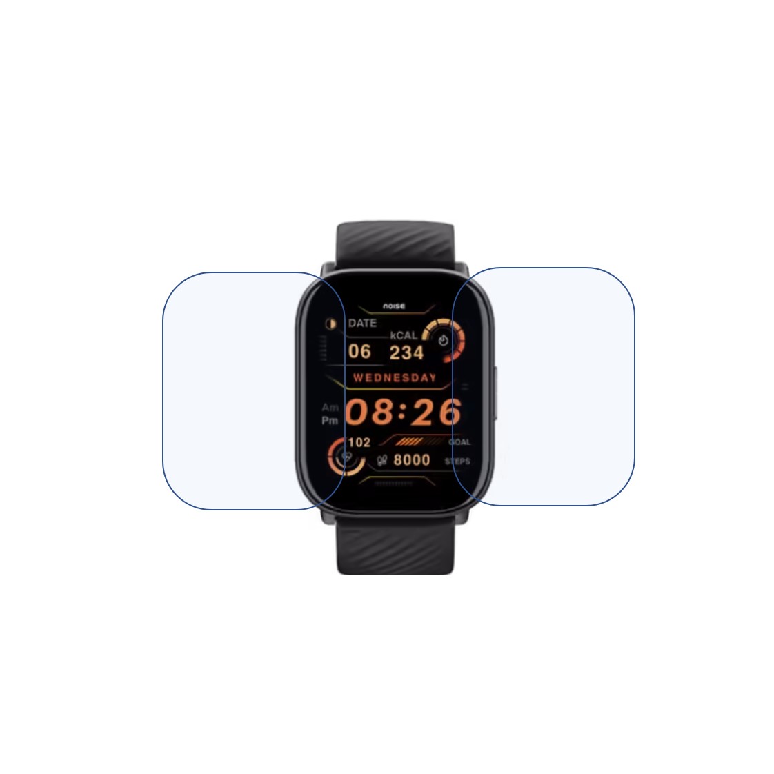 Noise ColorFit Vision Smartwatch Screen Protector 9H Protective Compatible Flexible