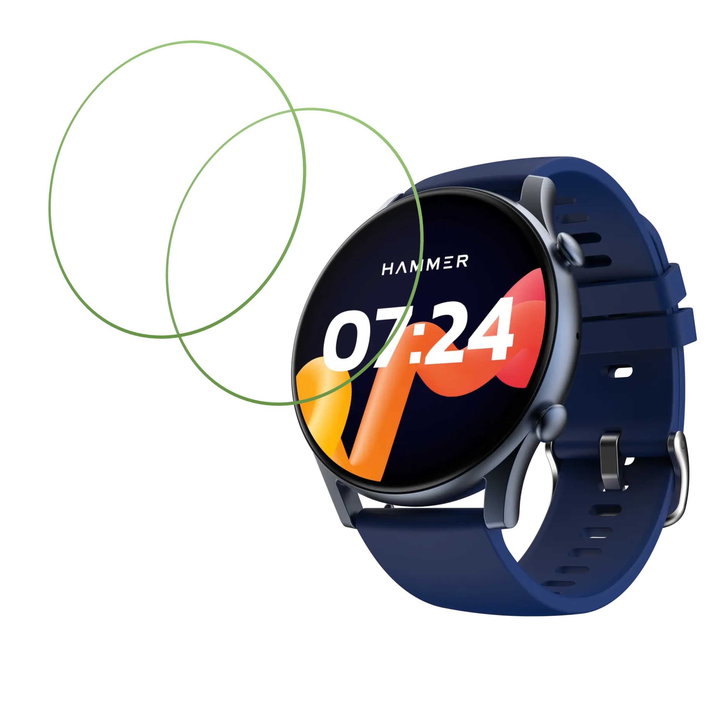 Hammer Glide Smartwatch Screen Protector 9H Protective Compatible Flexible