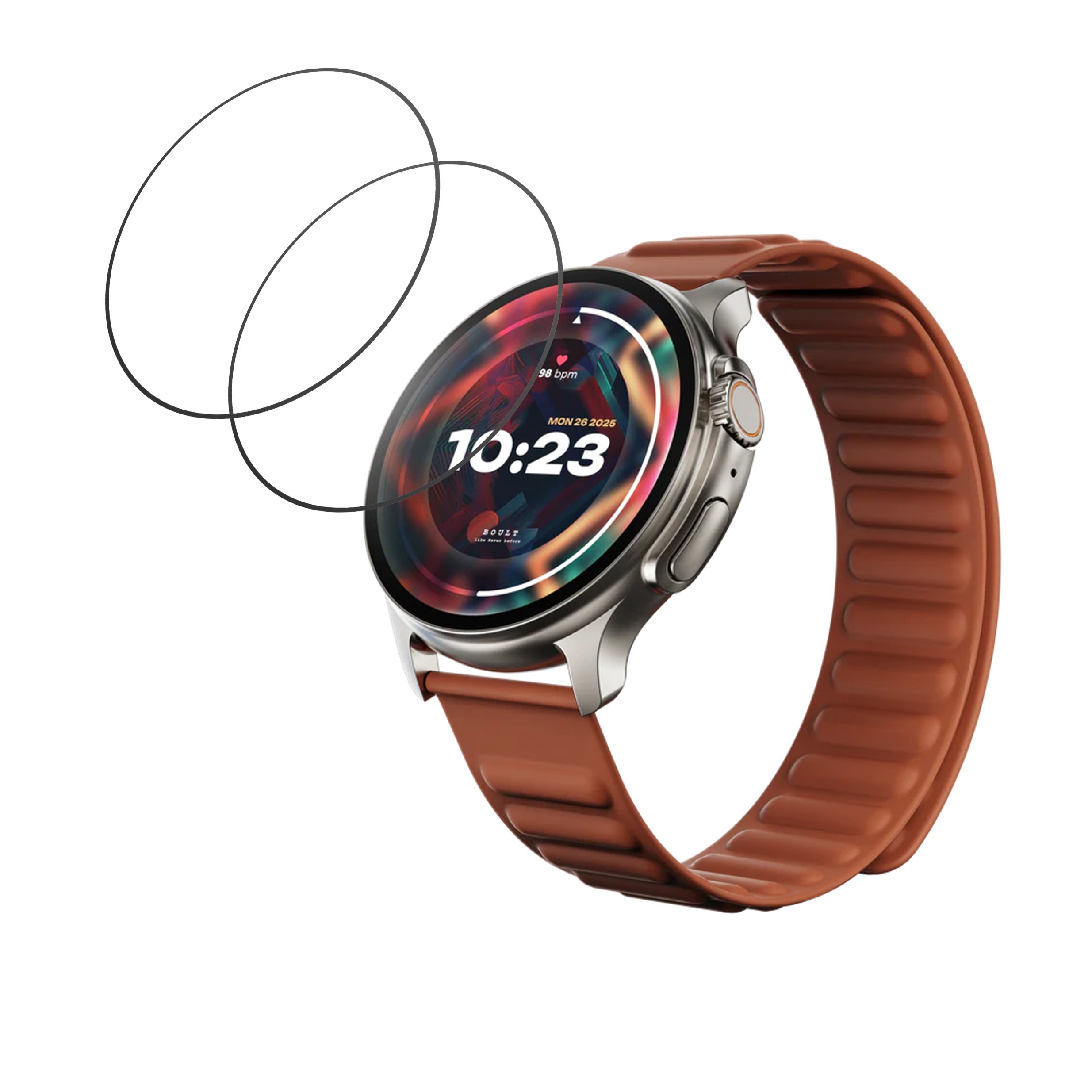 Boult Rover Ultra Smartwatch Screen Protector 9H Protective Compatible Flexible