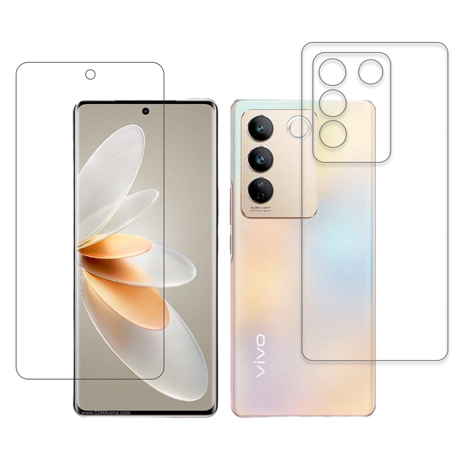 vivo S16 TPU Protective Compatible Mobile Screen Protector For Front & Back (Not a Tempered glass)