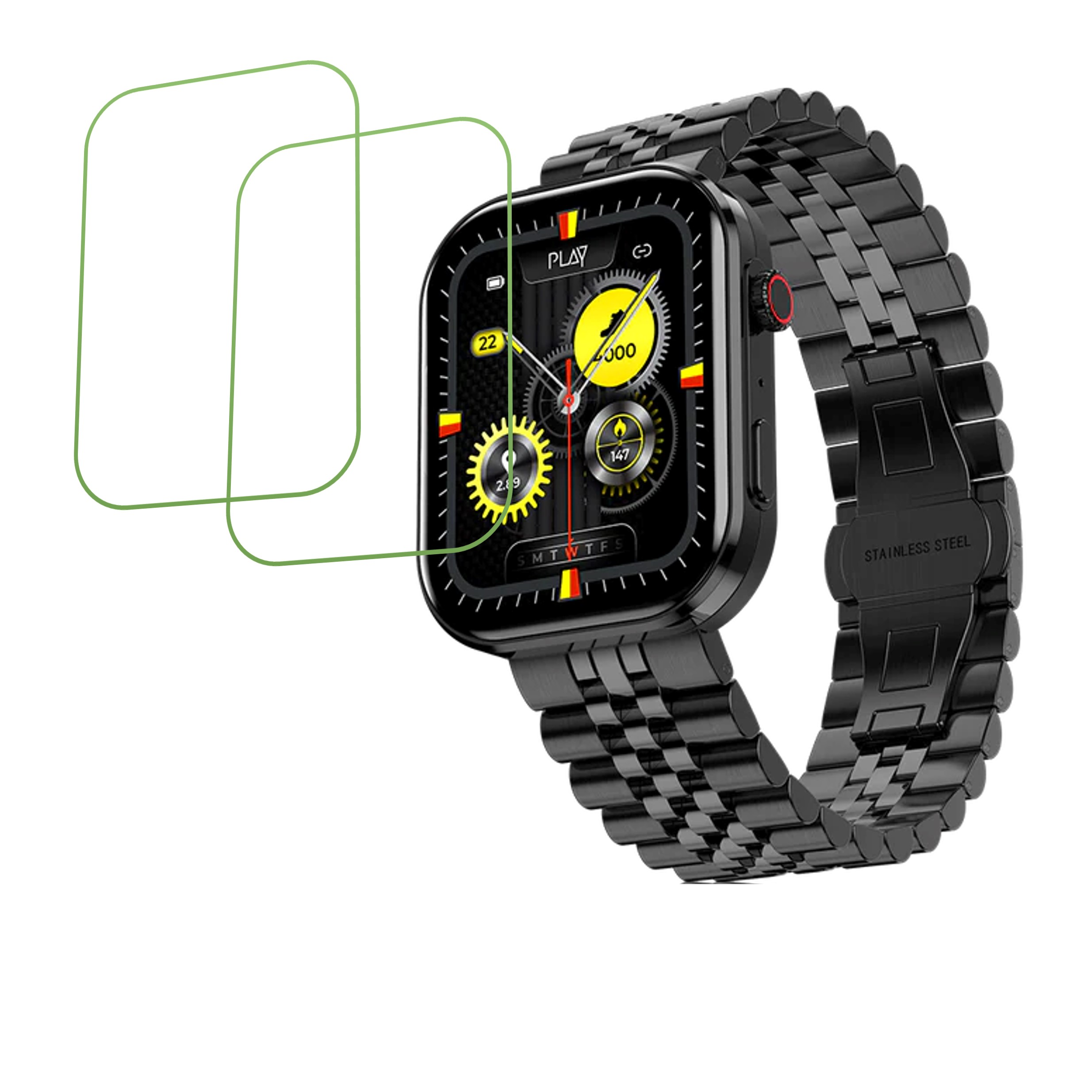 PLAYFIT DIAL 4S Compatible Smartwatch Screen Protector (Pack of 02)