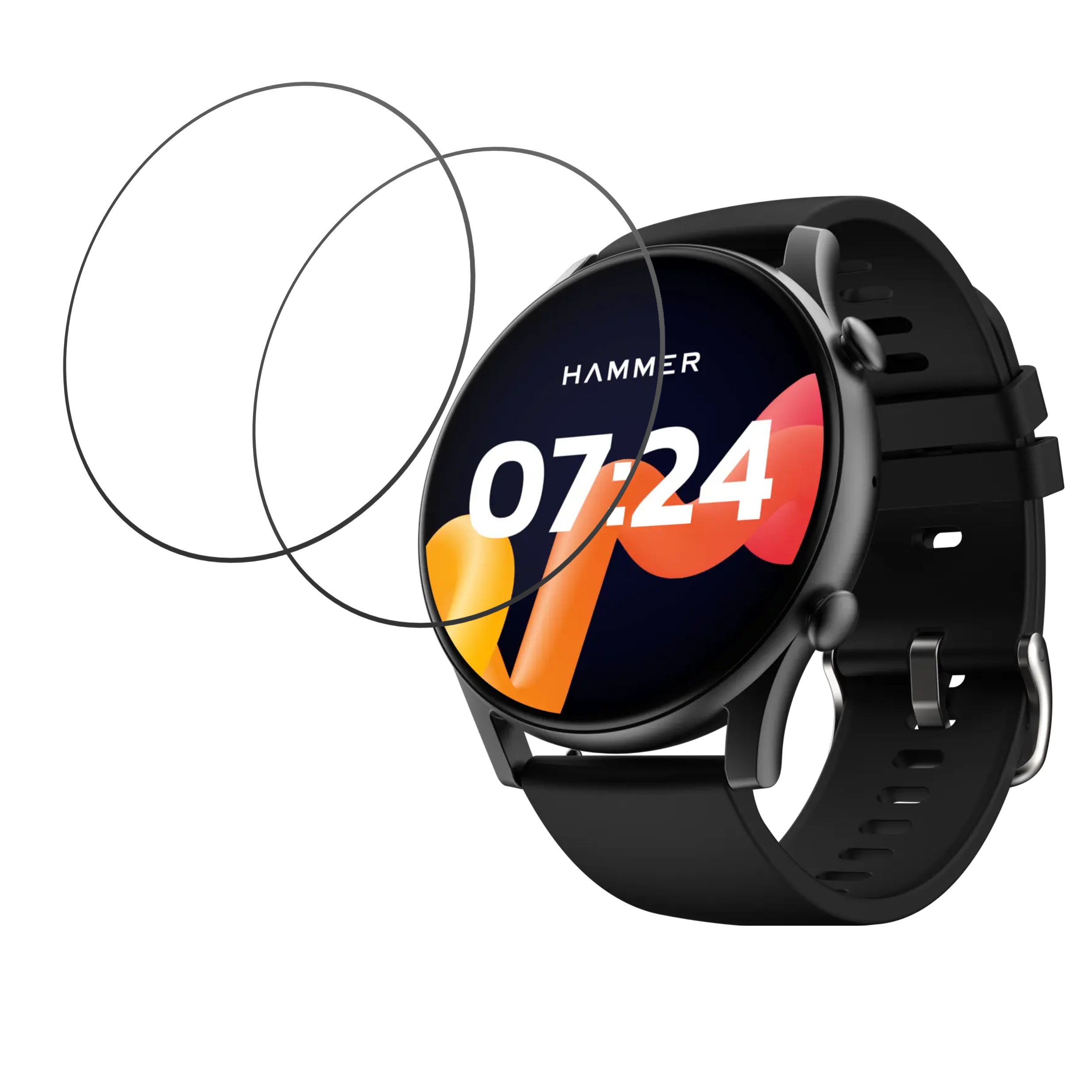 Boult Glide Smartwatch Screen Protector 9H Protective Compatible Flexible
