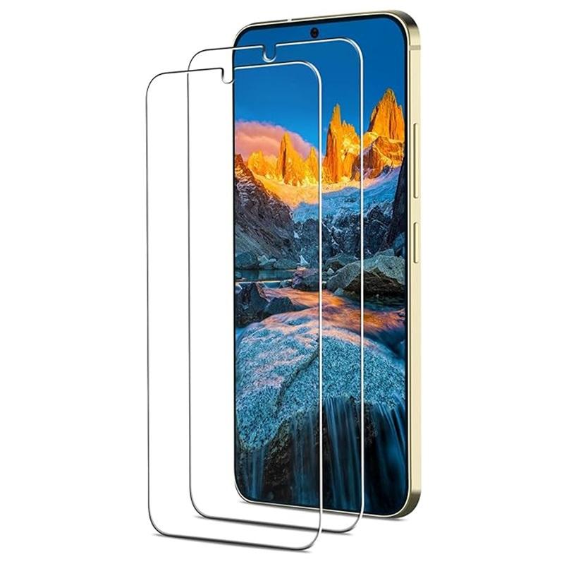 Samsung Galaxy S24 Plus Screen Protector Support Fingerprint Unlock Anti Scratch Bubble Free Premium Tempered Glass