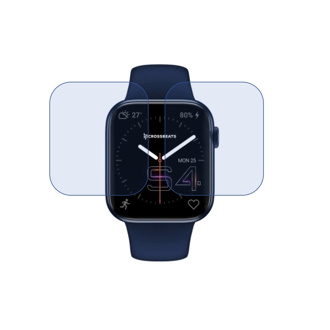 Crossbeats Ignite S4 Smartwatch Screen Protector 9H Protective Compatible Flexible