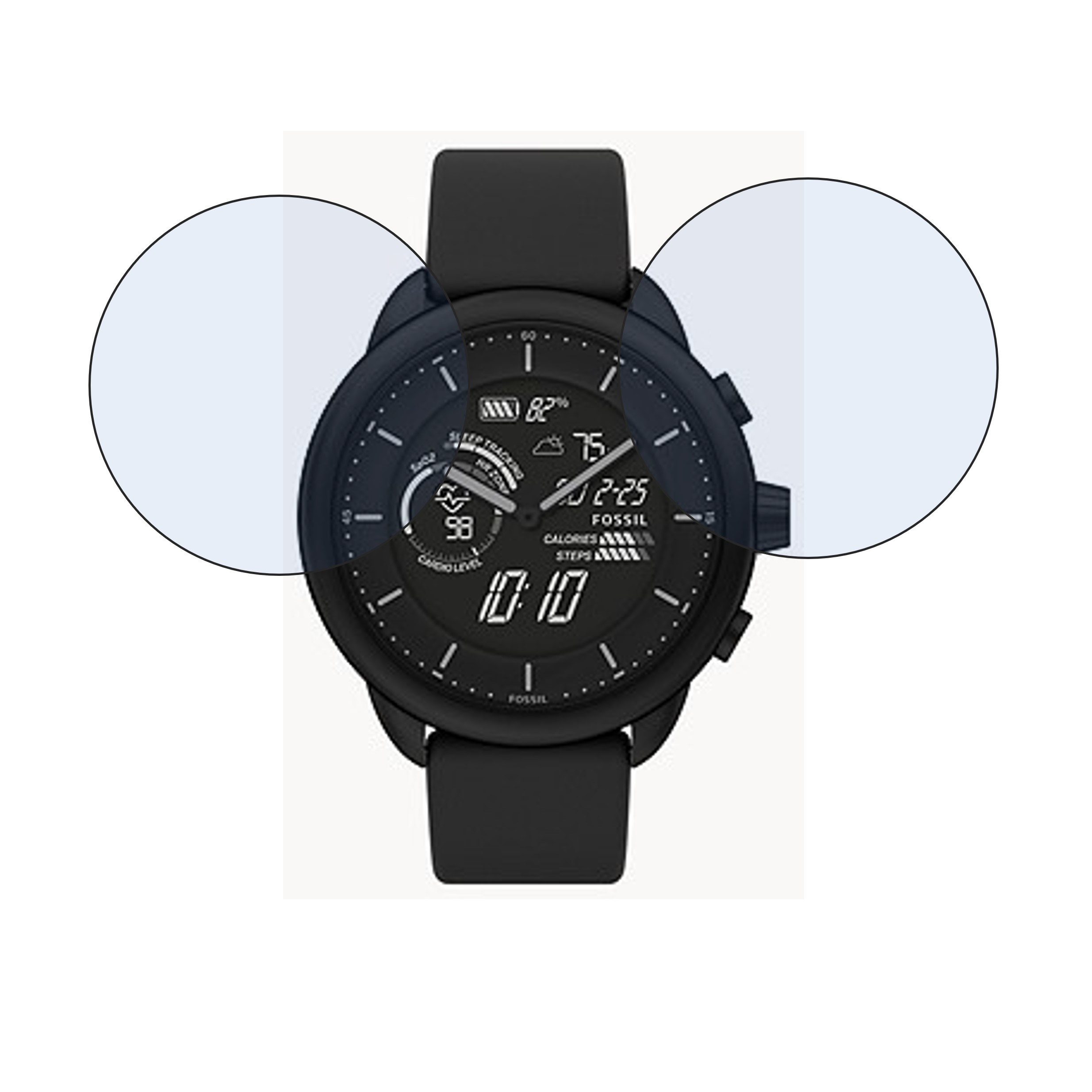 Fossil Gen 6 Wellness Edition Hybrid Smartwatch Smartwatch Screen Protector 9H Protective Compatible Flexible