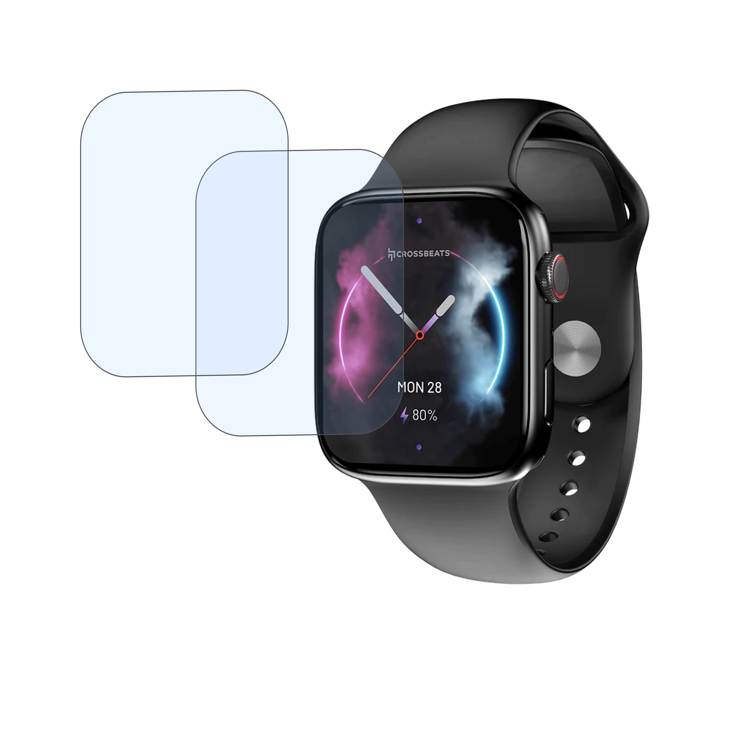 Crossbeats IGNITE S5 Smartwatch Screen Protector 9H Protective Compatible Flexible