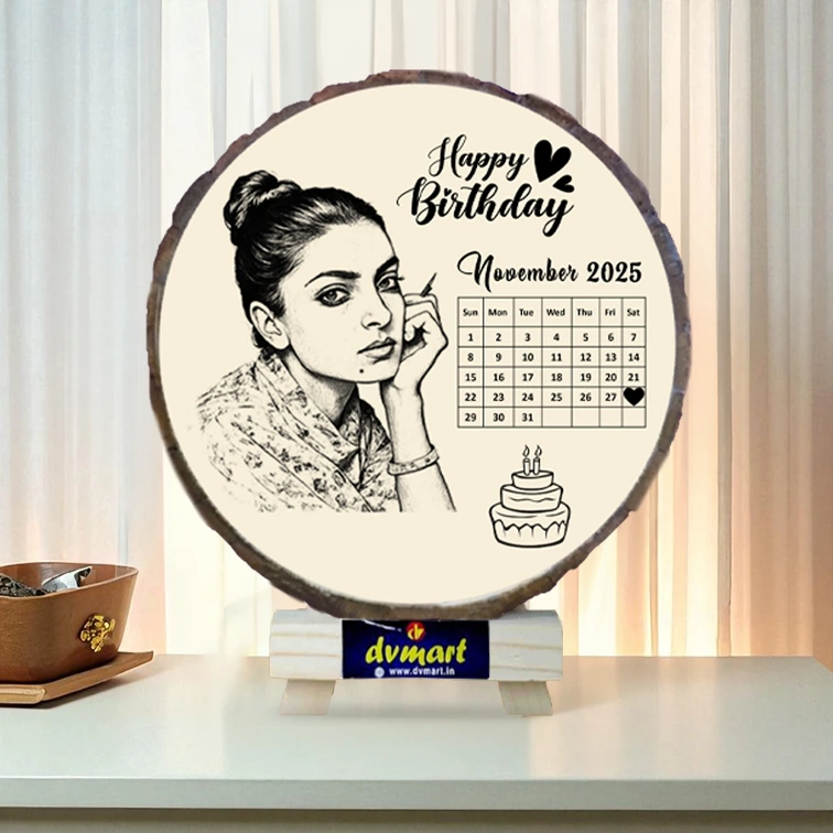 Personalized Wooden Photo Frame – Custom Laser Engraved Design | DVMART®
