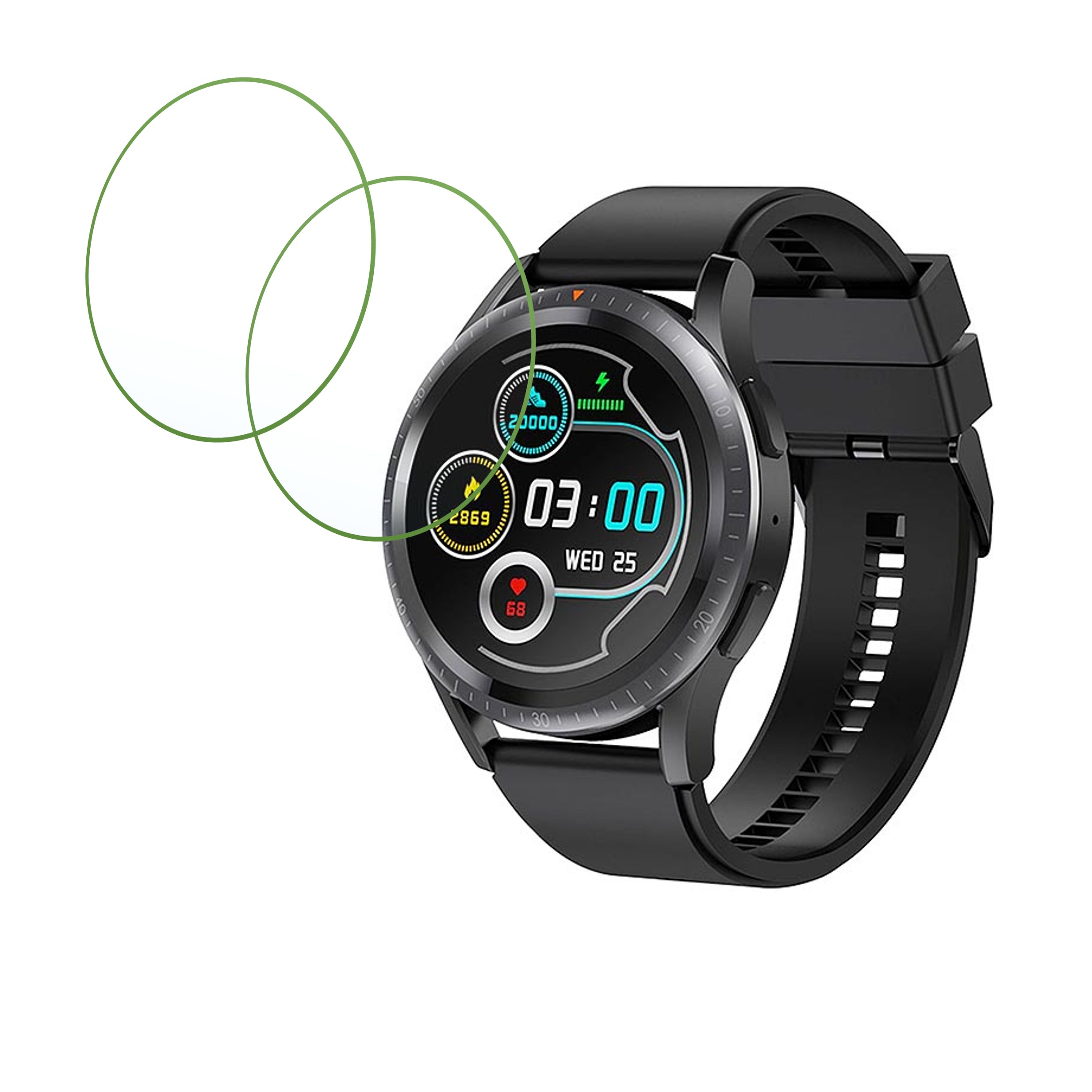 itel Smartwatch 1GS Smartwatch Screen Protector 9H Protective Compatible Flexible