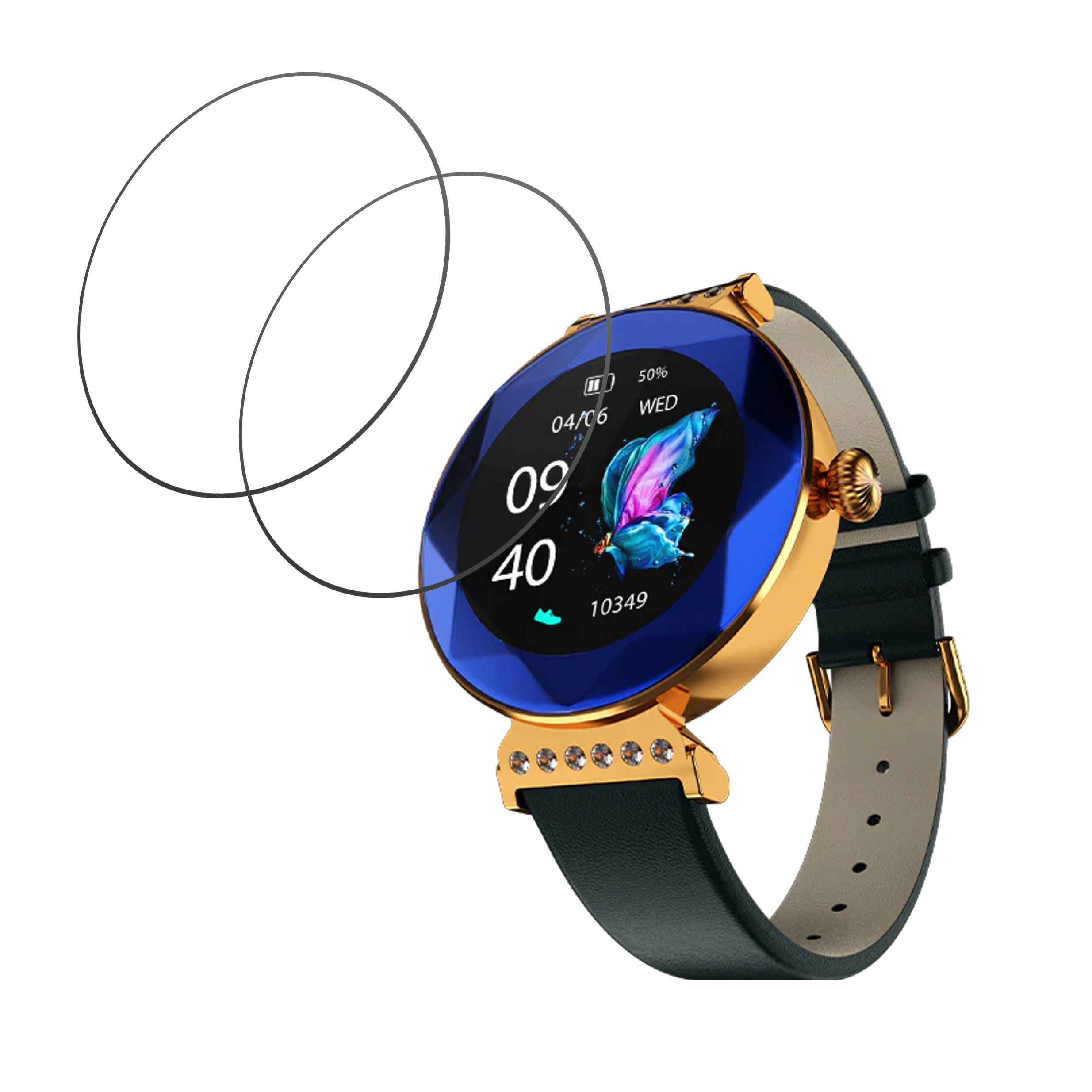 Fire Boltt Emerald Smartwatch Screen Protector 9H Protective Compatible Flexible