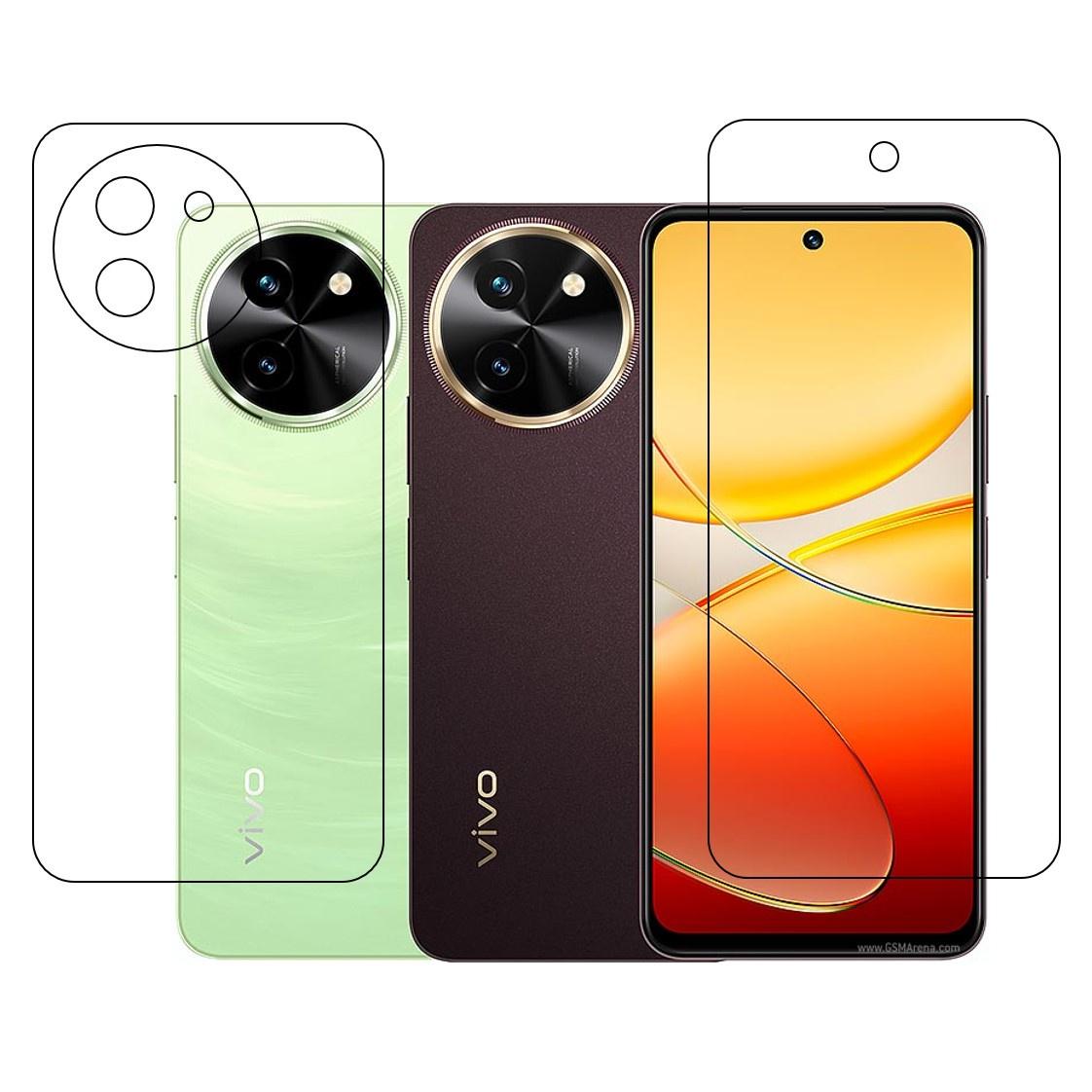 vivo T3x (Front & Back) 9H Protective Flexible Compatible Mobile Screen Protector