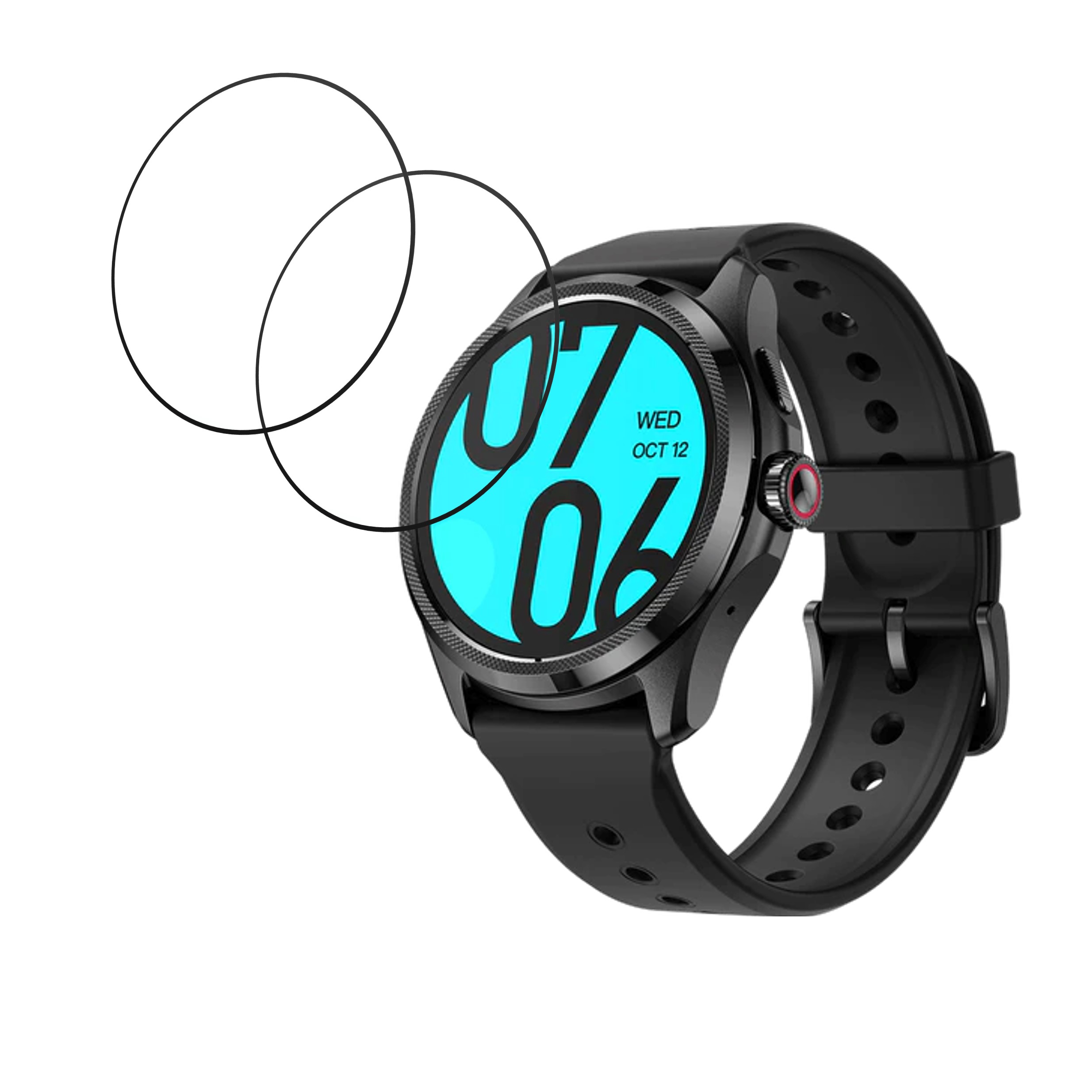 Mobvoi Ticwatch Pro 5 Compatible Smartwatch Screen Protector (Pack of 02)