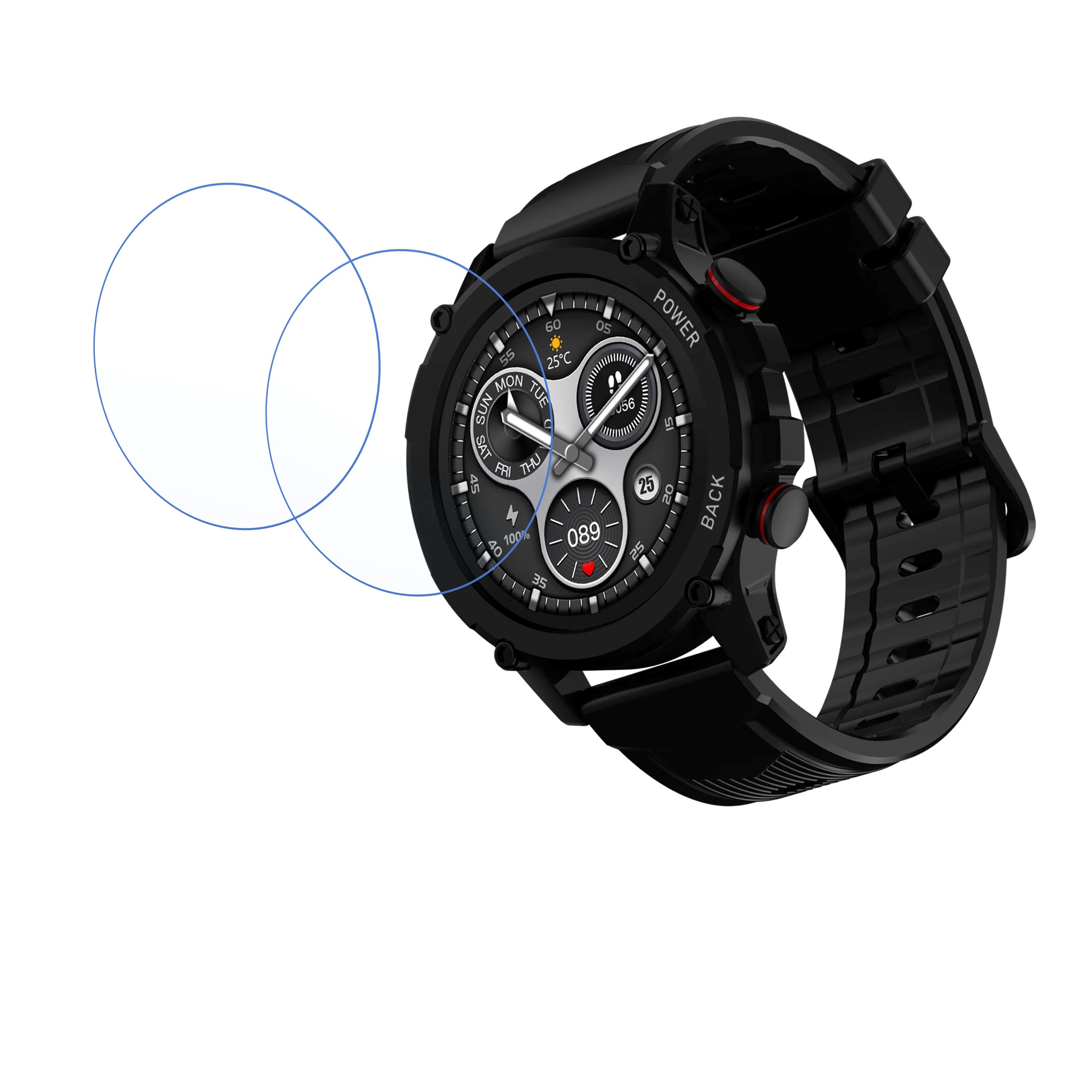 Maxima Max Pro X4 Plus Smartwatch Screen Protector 9H Protective Compatible Flexible