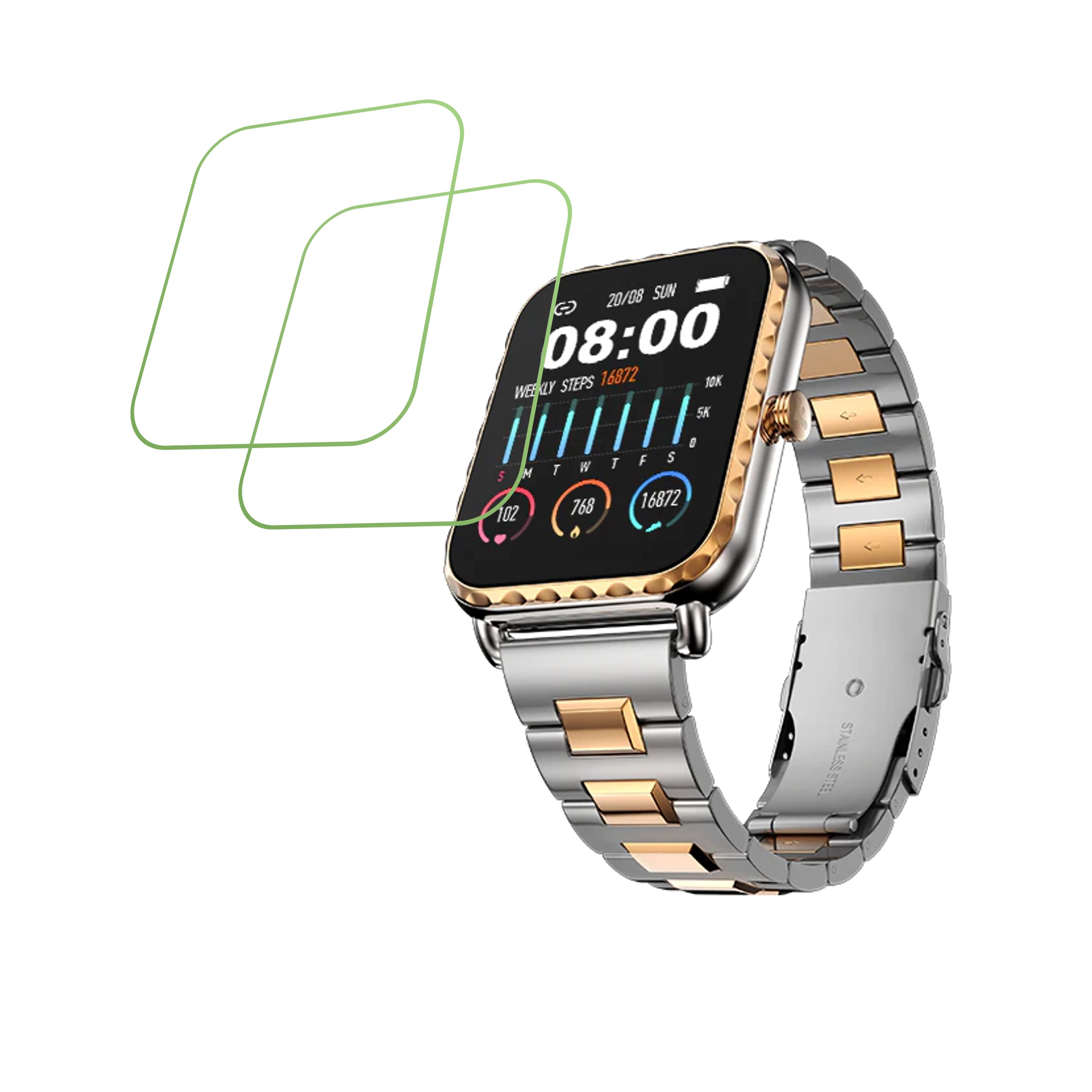 Fire Boltt Jewel Smartwatch Screen Protector 9H Protective Compatible Flexible