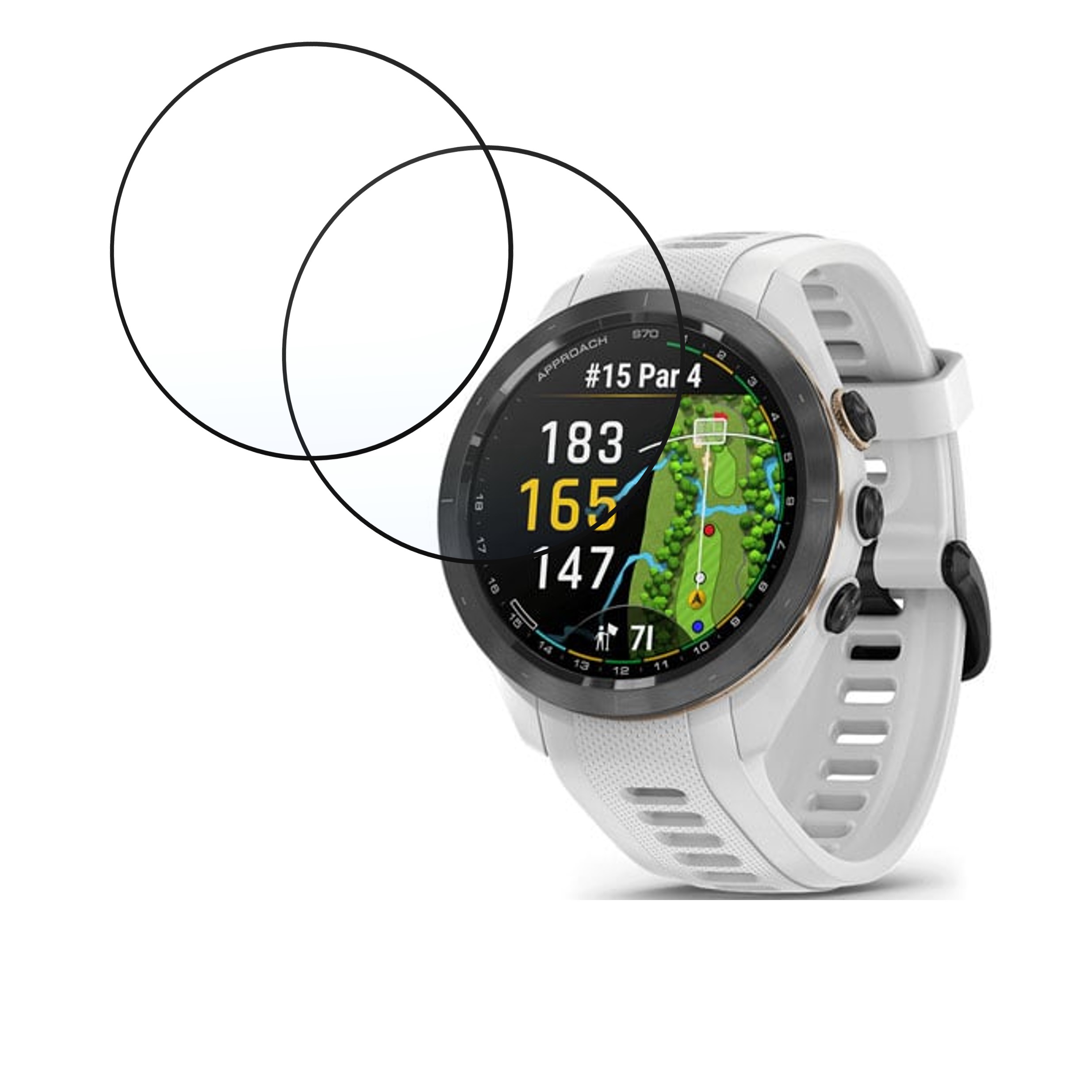 Garmin Approach S70  42 mm Smartwatch Screen Protector 9H Protective Compatible Flexible