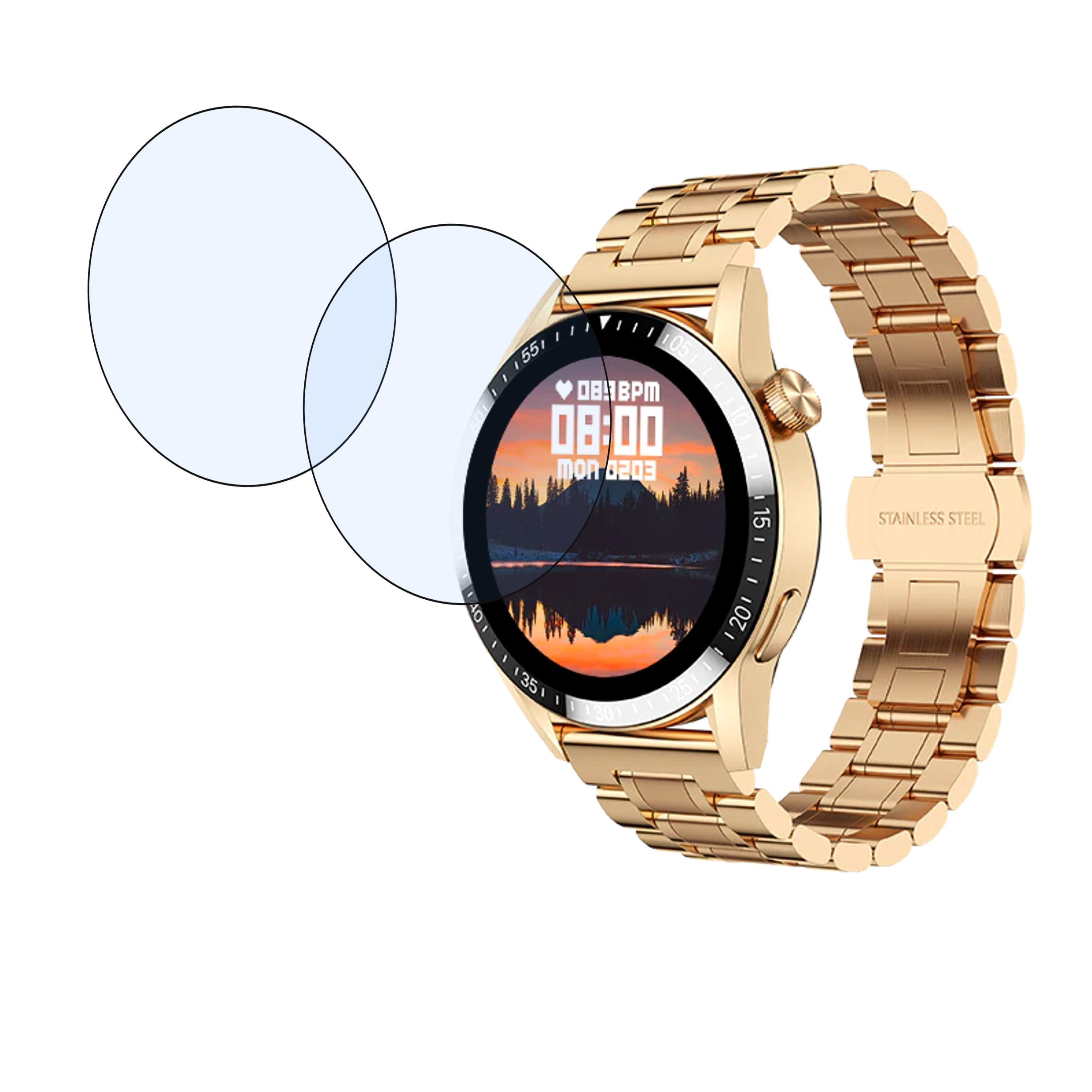 Fire Boltt Ultimate Smartwatch Screen Protector 9H Protective Compatible Flexible