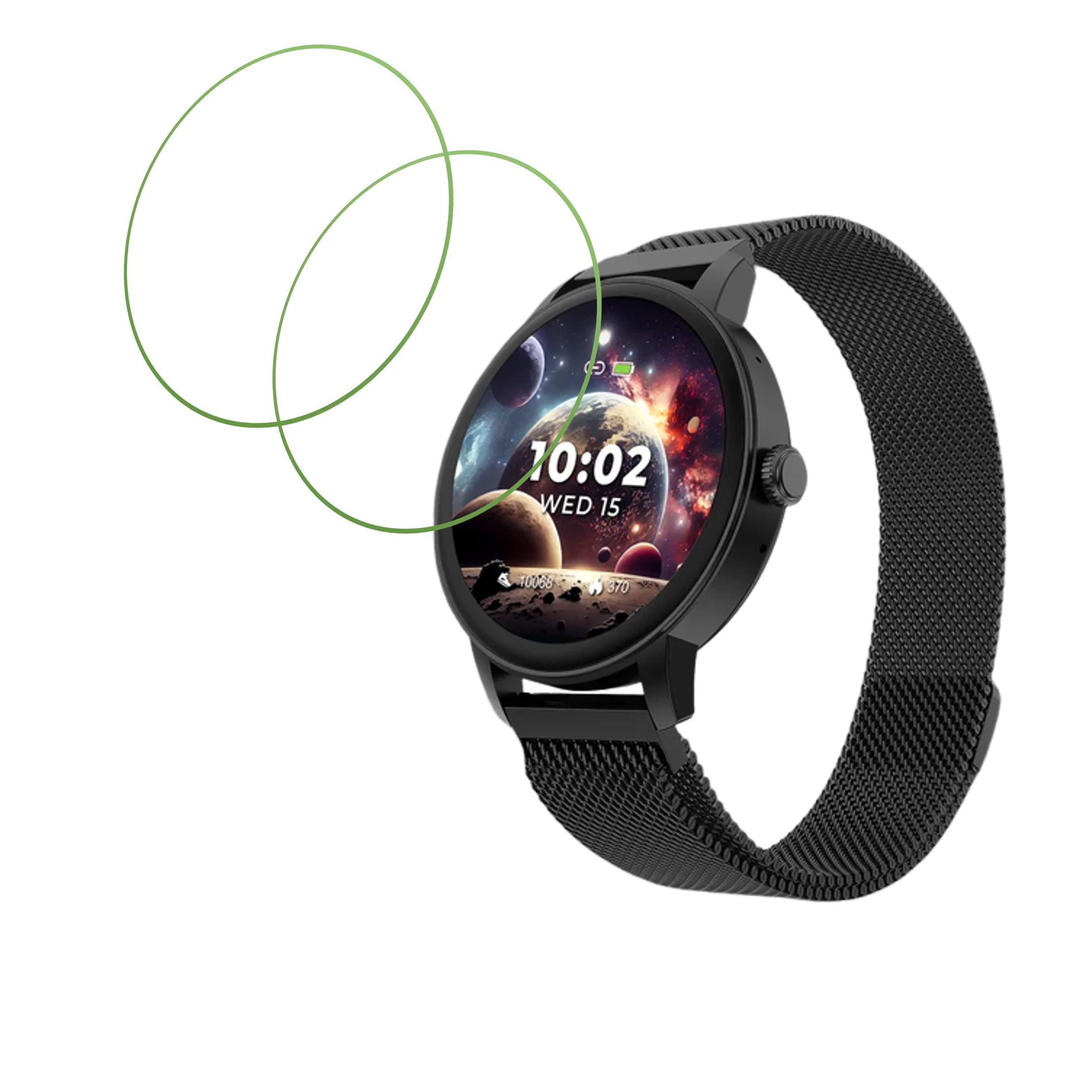 beatXp Vector Smartwatch  Smartwatch Screen Protector 9H Protective Compatible Flexible