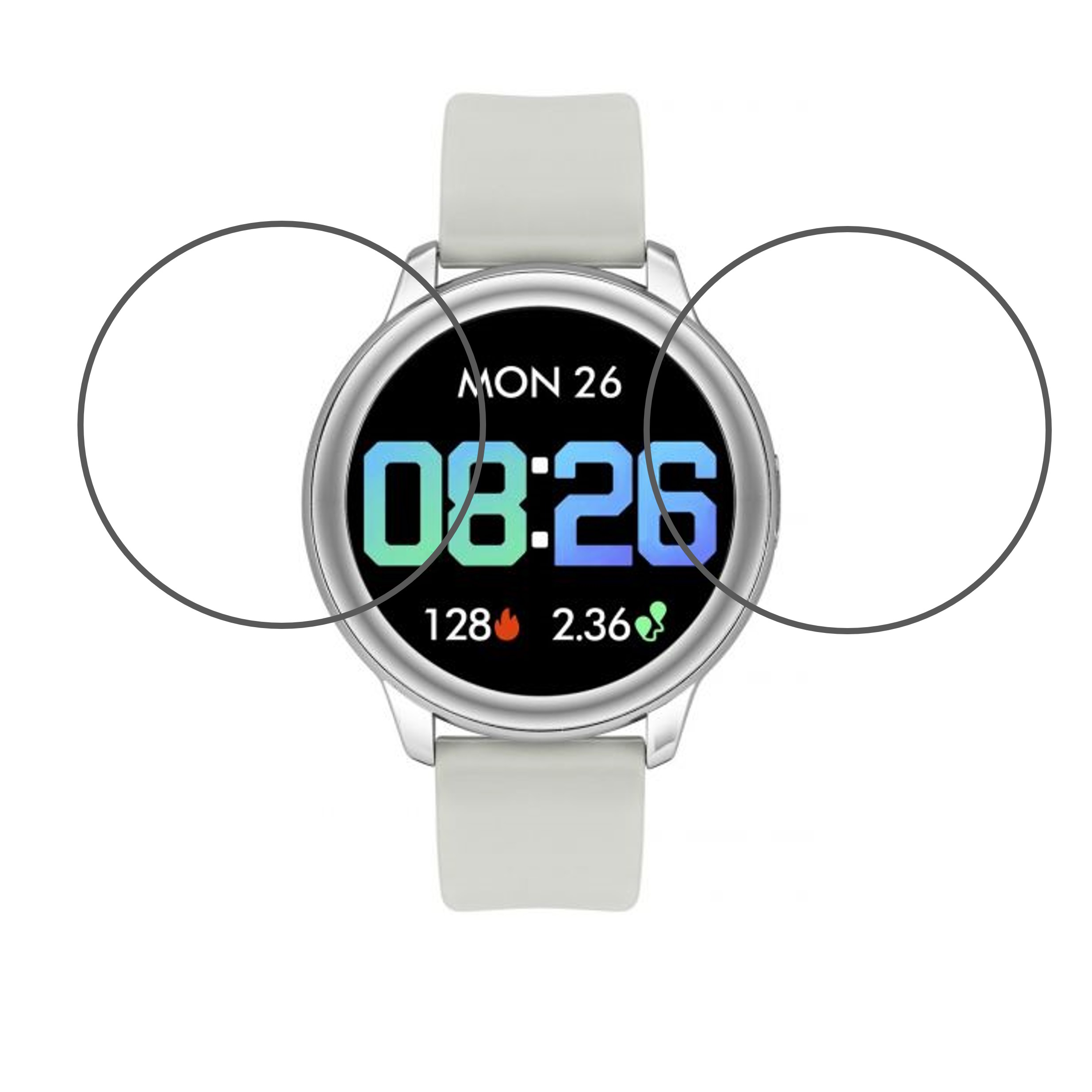 TIMEX DIGITAL TWTXW202T Smartwatch Screen Protector 9H Protective Compatible Flexible