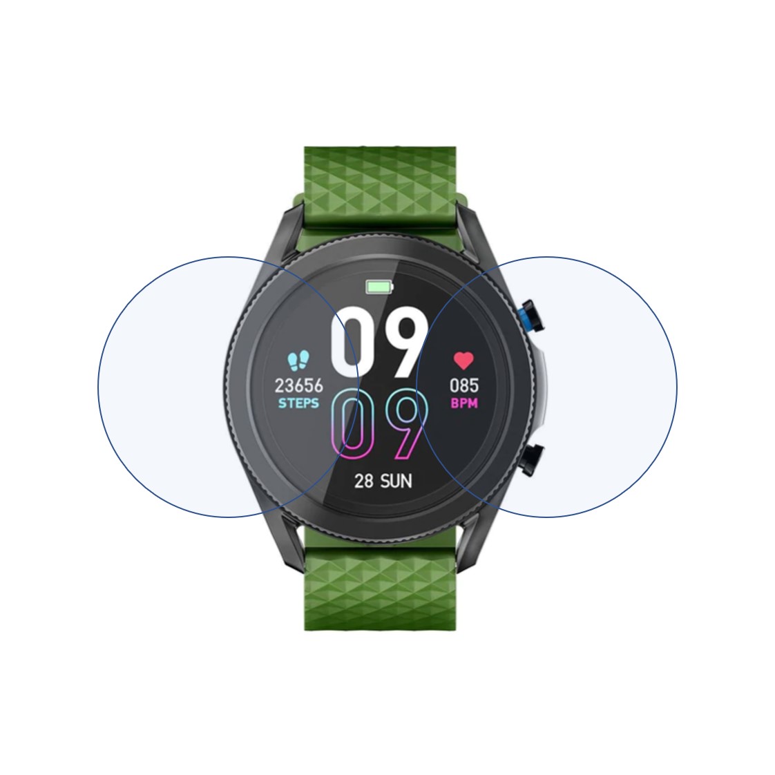 Intex FitRist Active Smartwatch Screen Protector 9H Protective Compatible Flexible