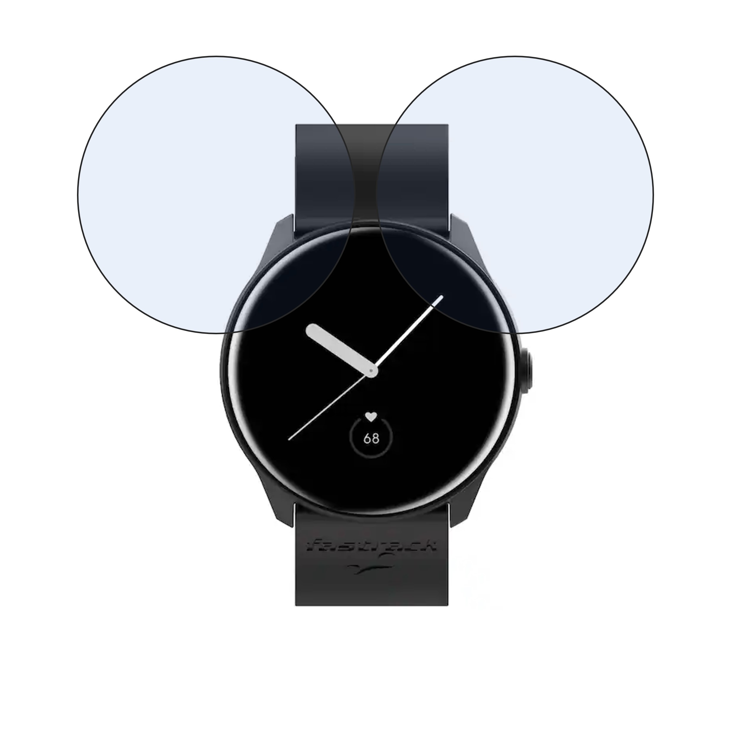 Fastrack Reflex Invoke Pro 1.3 Smartwatch Screen Protector 9H Protective Compatible Flexible
