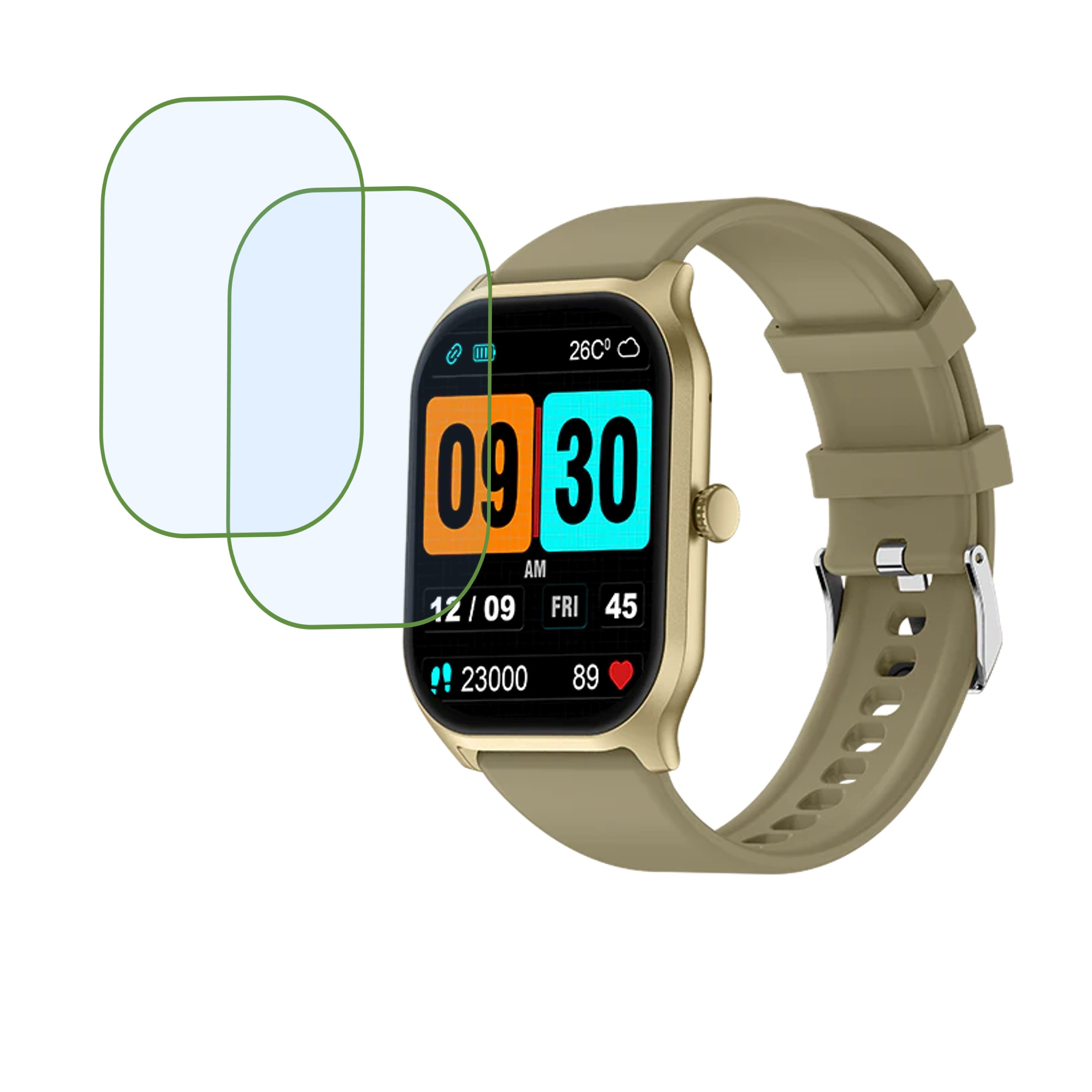 Fire Boltt Hunter Smartwatch Screen Protector 9H Protective Compatible Flexible