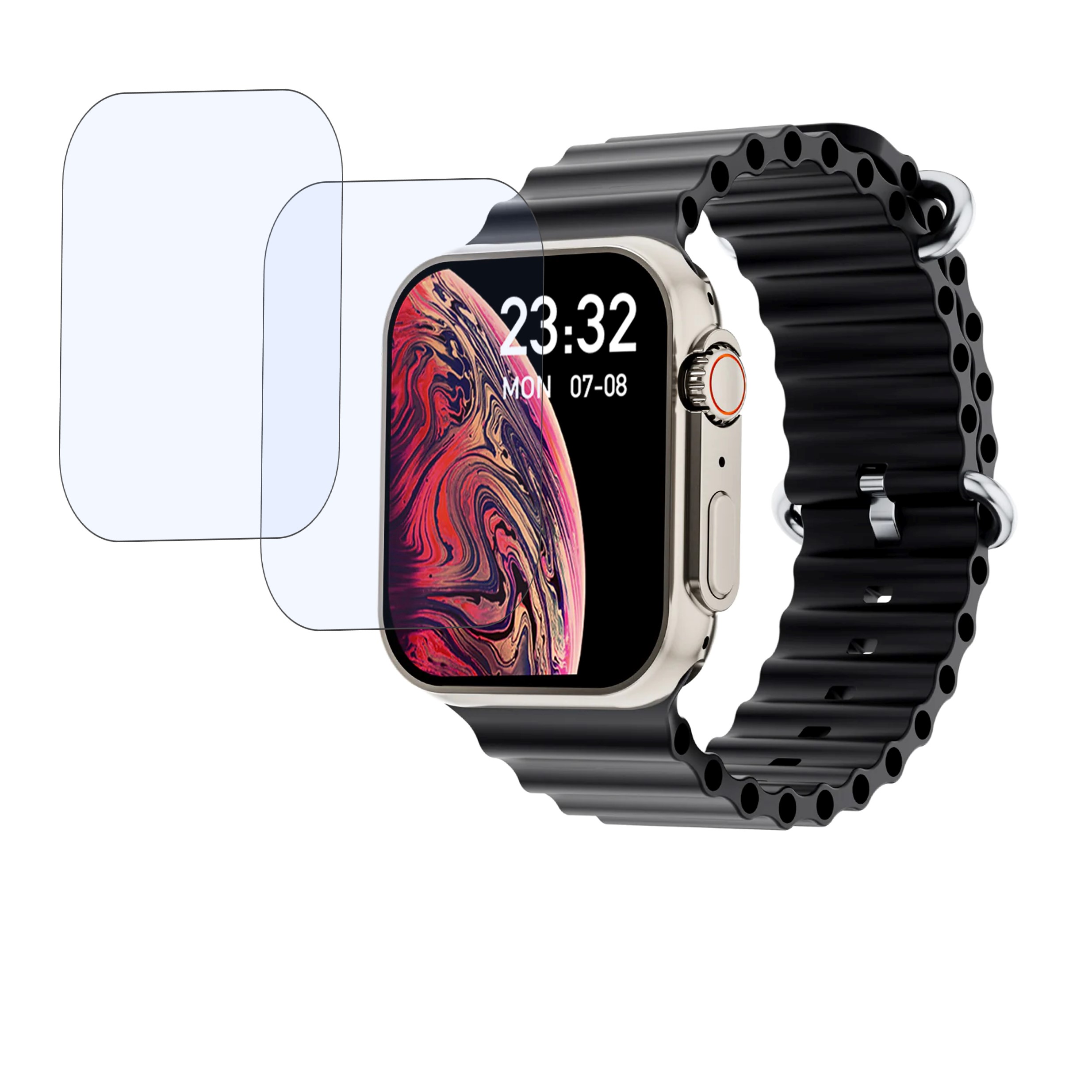 Gizmore Vogue 1.95 Smartwatch Screen Protector 9H Protective Compatible Flexible