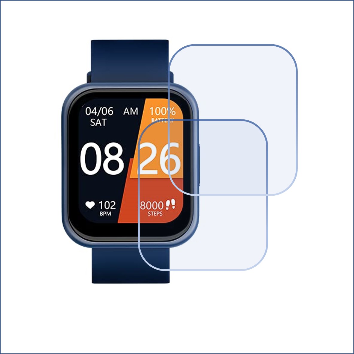Noisefit Ultra Smartwatch Screen Protector 9H Protective Compatible Flexible
