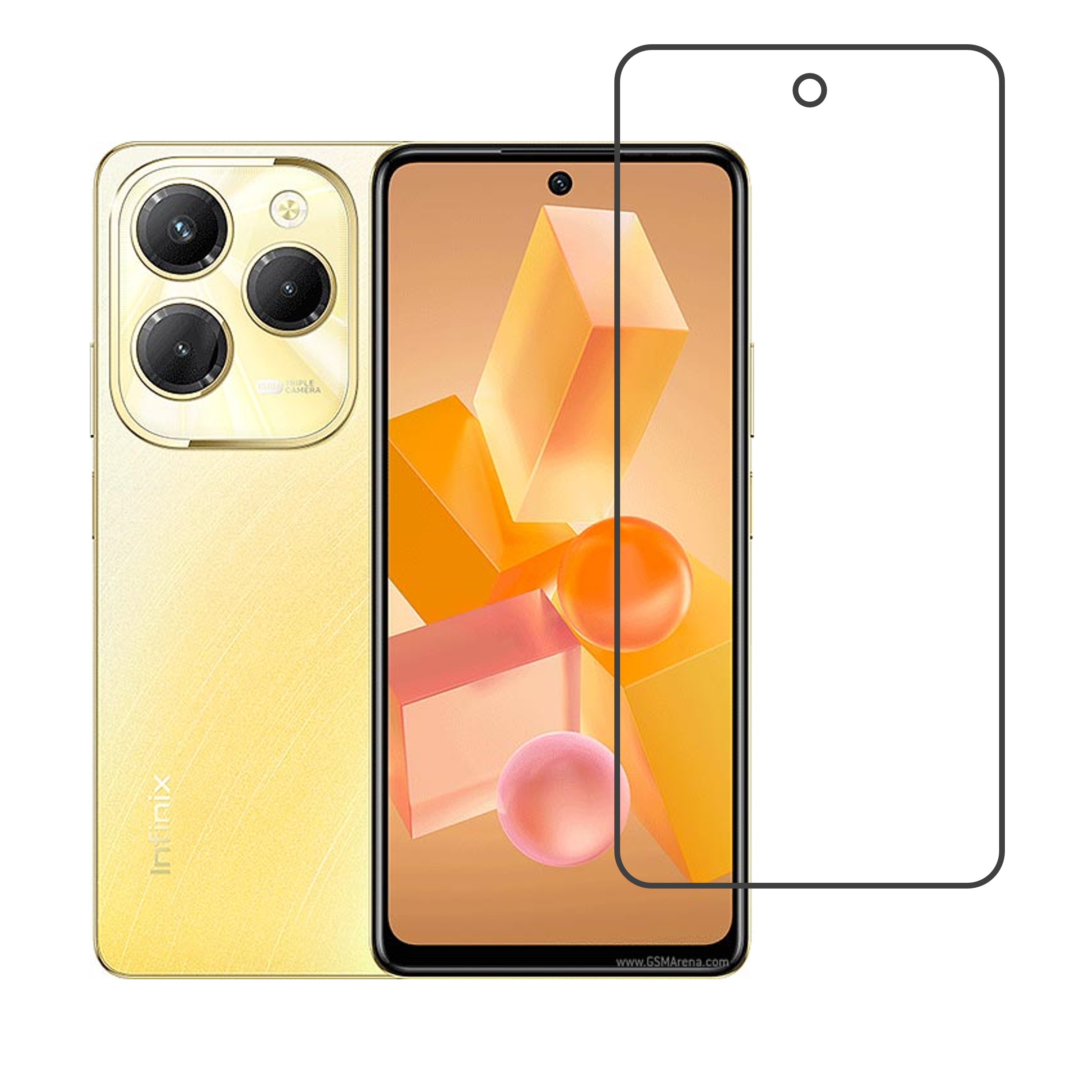   Infinix Hot 40 Pro Compatible Mobile Screen Protector 