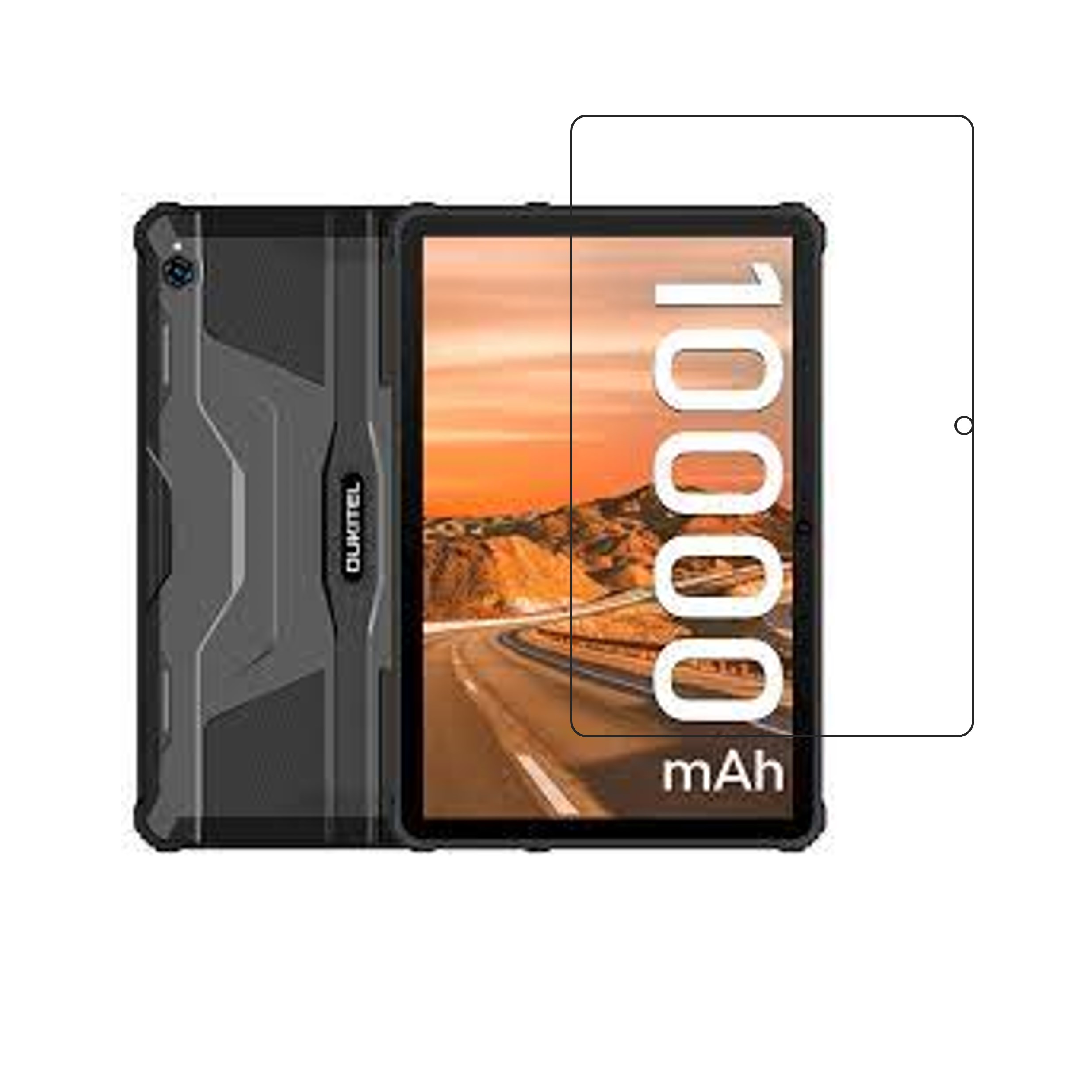 Oukitel RT1 Tablet Screen Protector 9H Protective Compatible Flexible