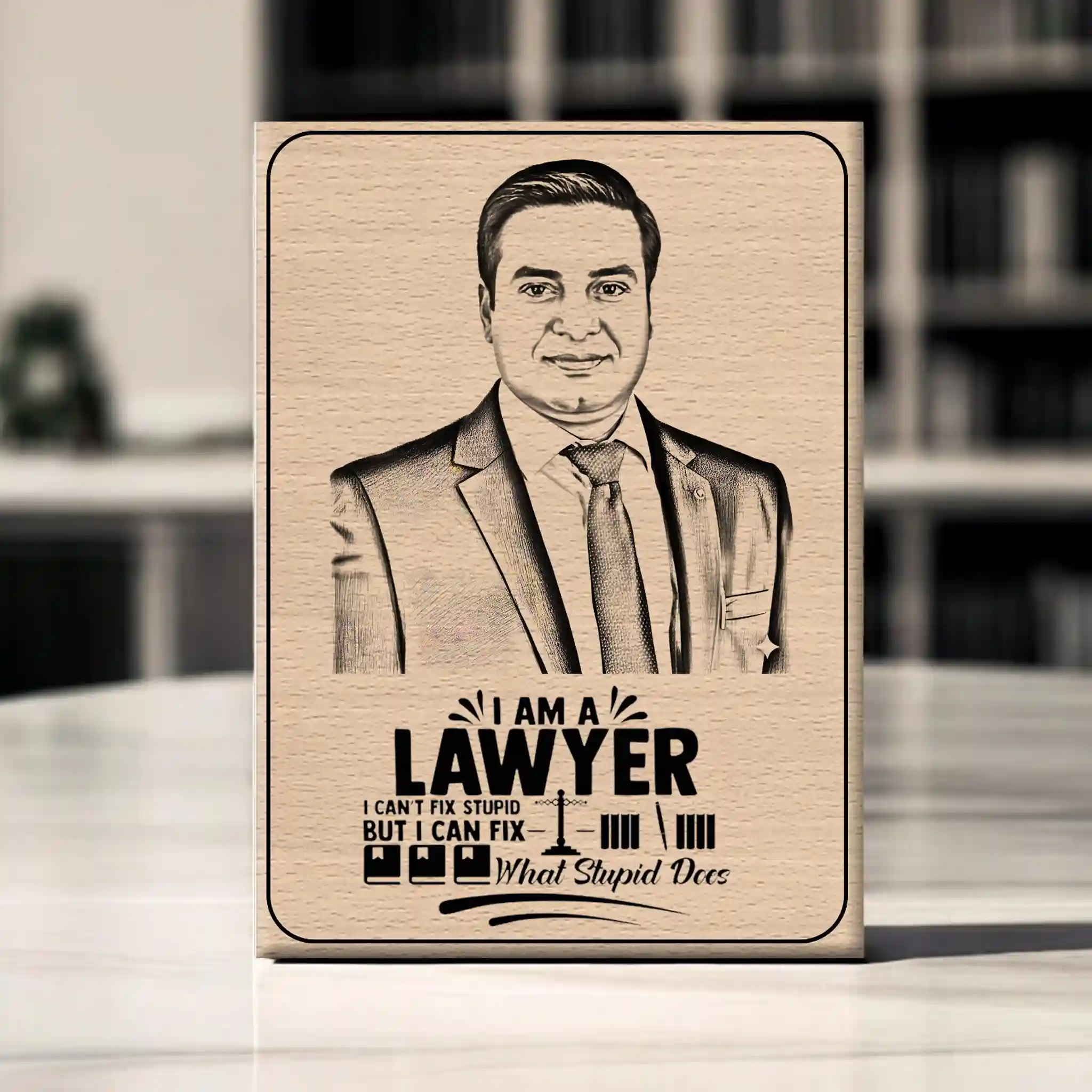 Natural Steam Beech Wood Frame For Lawyer – A Warm, Earthy Touch to Your Photographs