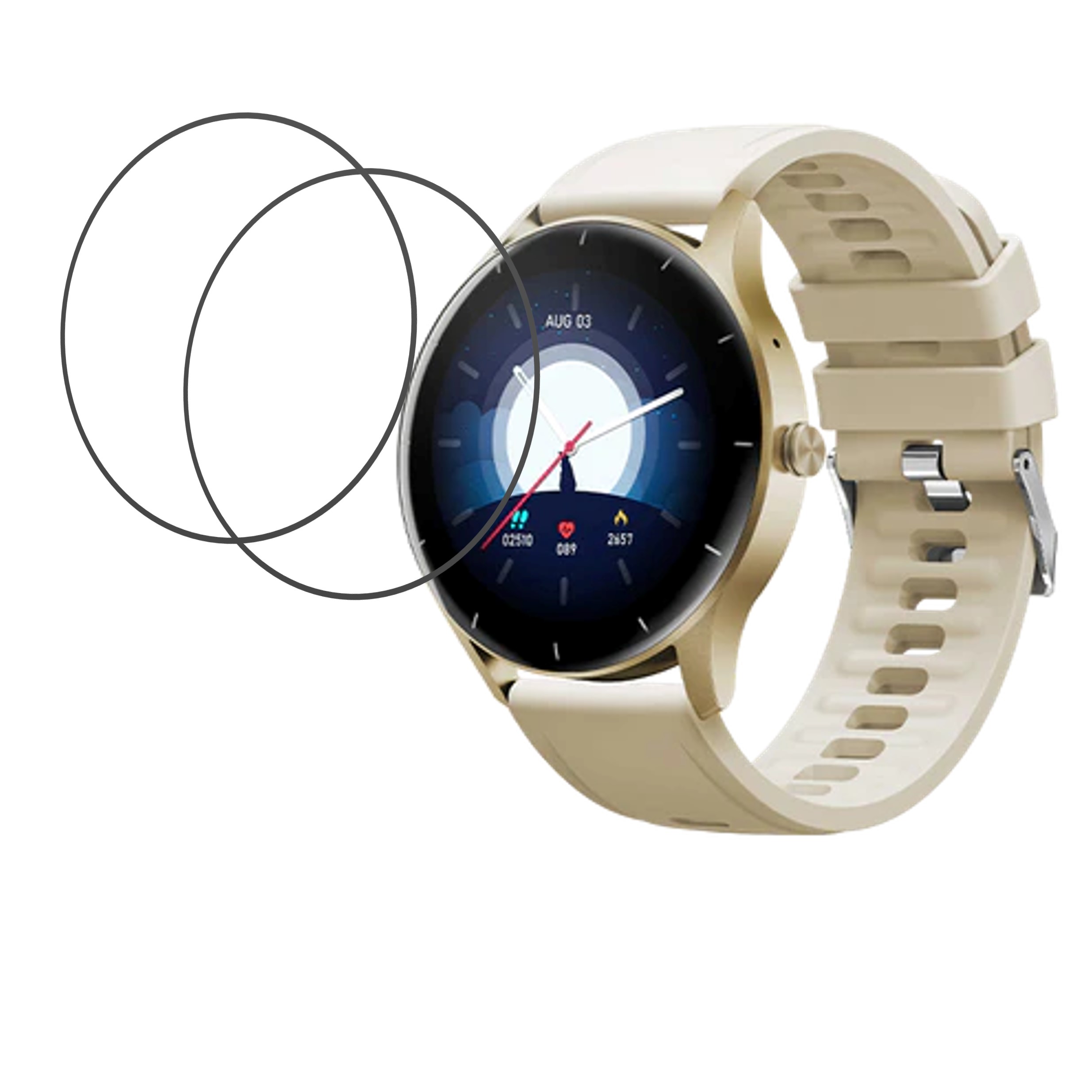 Fire Boltt Rocket Smartwatch Screen Protector 9H Protective Compatible Flexible
