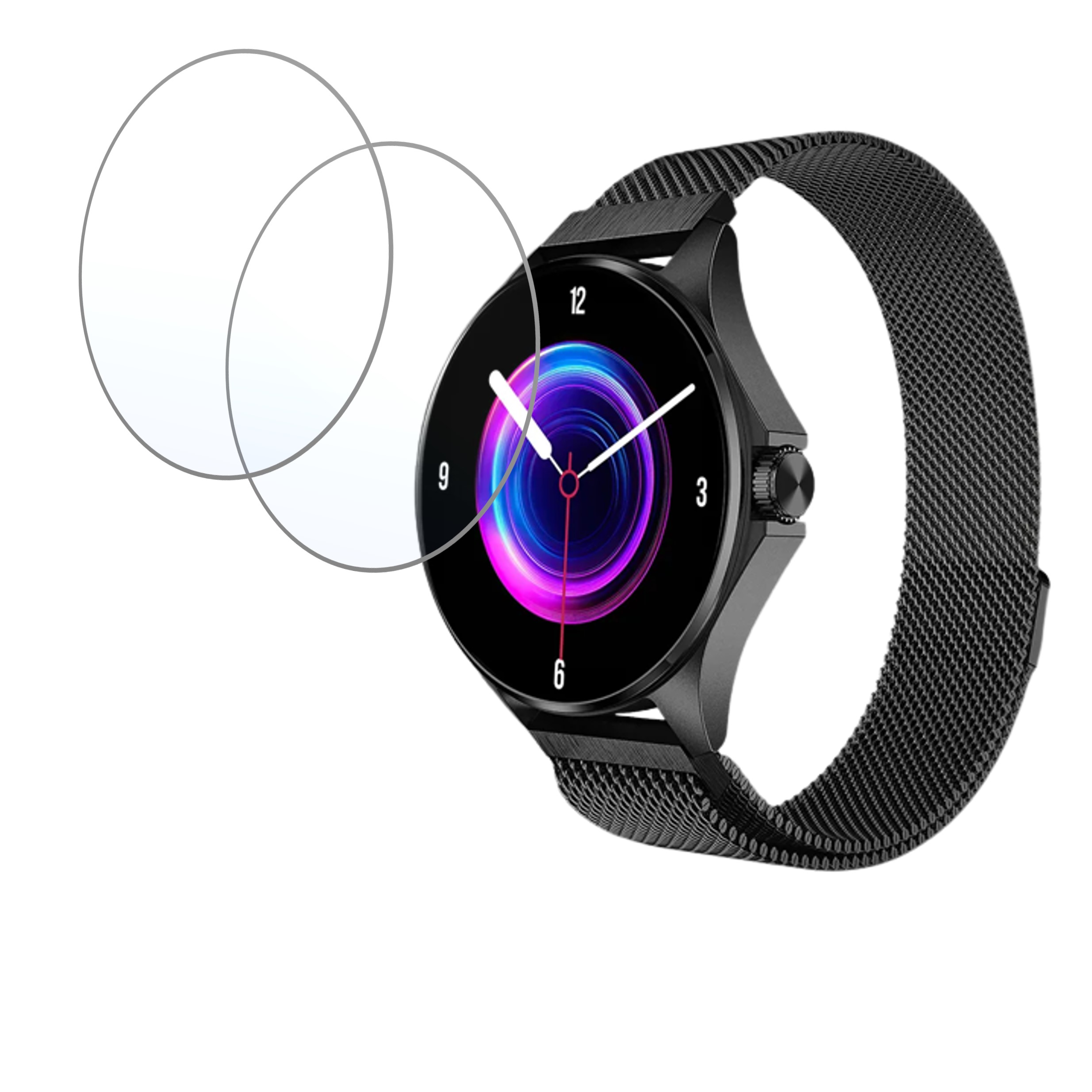 beatXp Nuke Smartwatch 1.32 Smartwatch Screen Protector 9H Protective Compatible Flexible