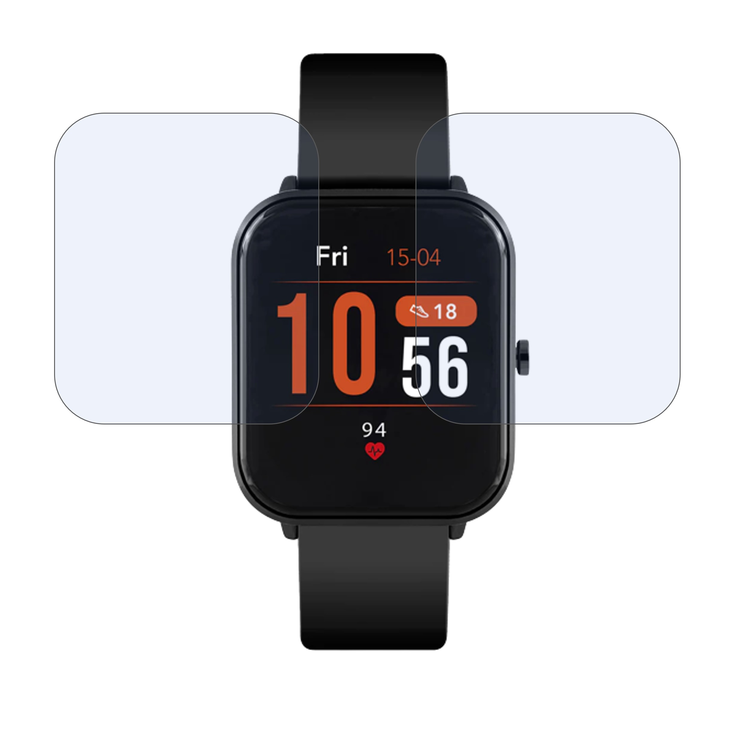REFLEX Active BLACK SERIES 15 Smartwatch Screen Protector 9H Protective Compatible Flexible