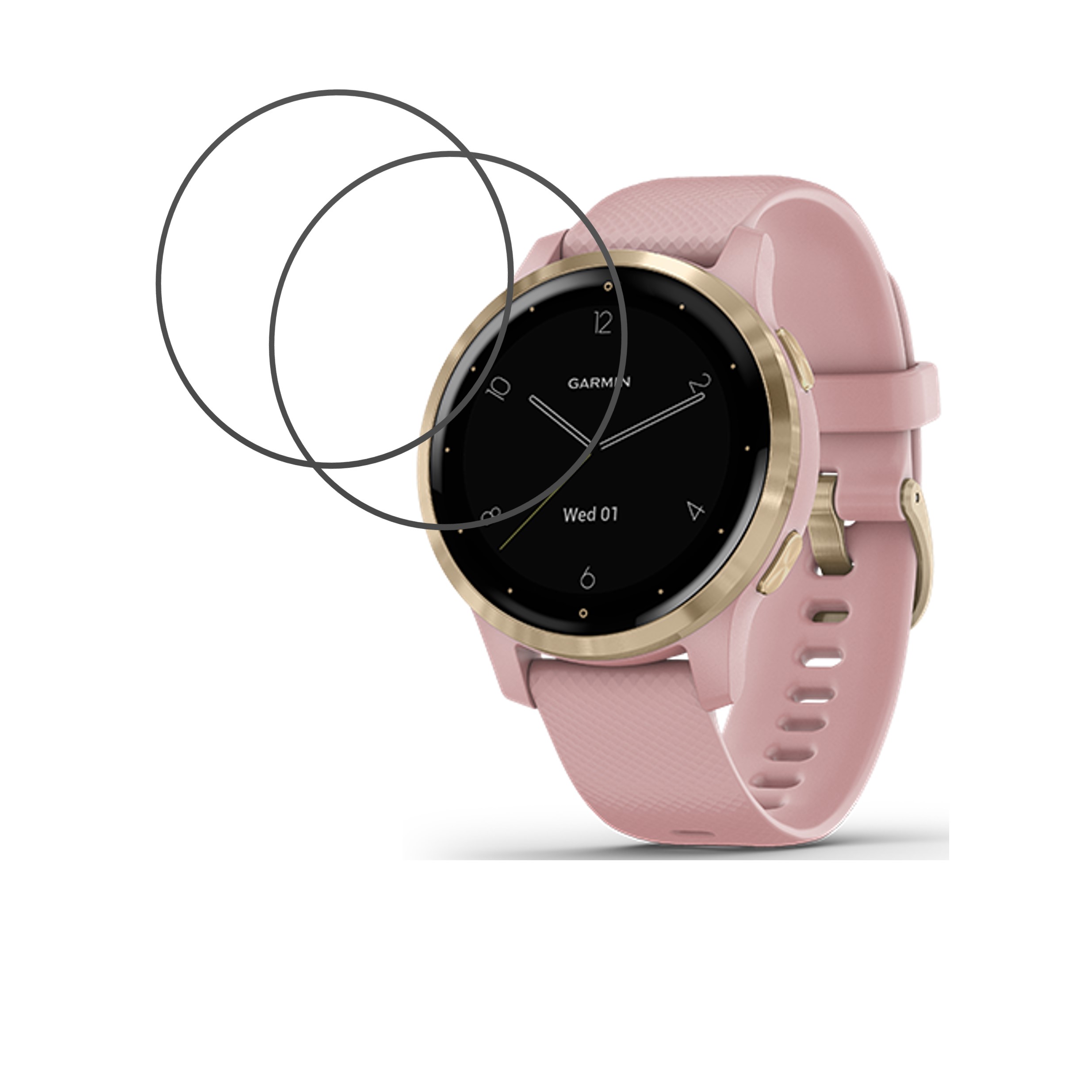 Garmin vivoactive 4S Smartwatch Screen Protector 9H Protective Compatible Flexible