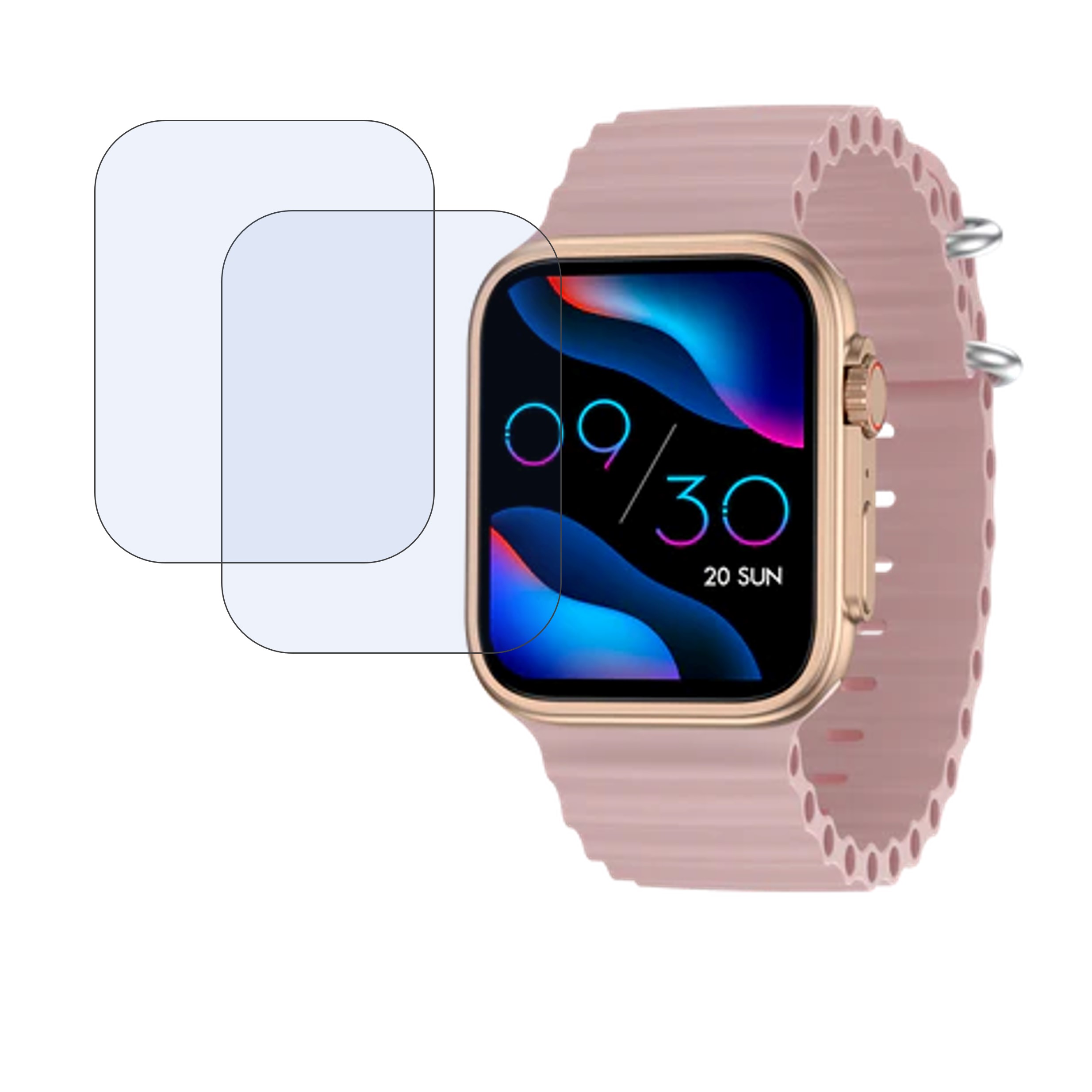 Fire Boltt Edge Smartwatch Screen Protector 9H Protective Compatible Flexible