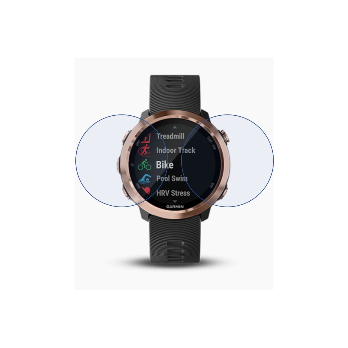 Garmin Forerunner 645 Music Smartwatch Screen Protector 9H Protective Compatible Flexible