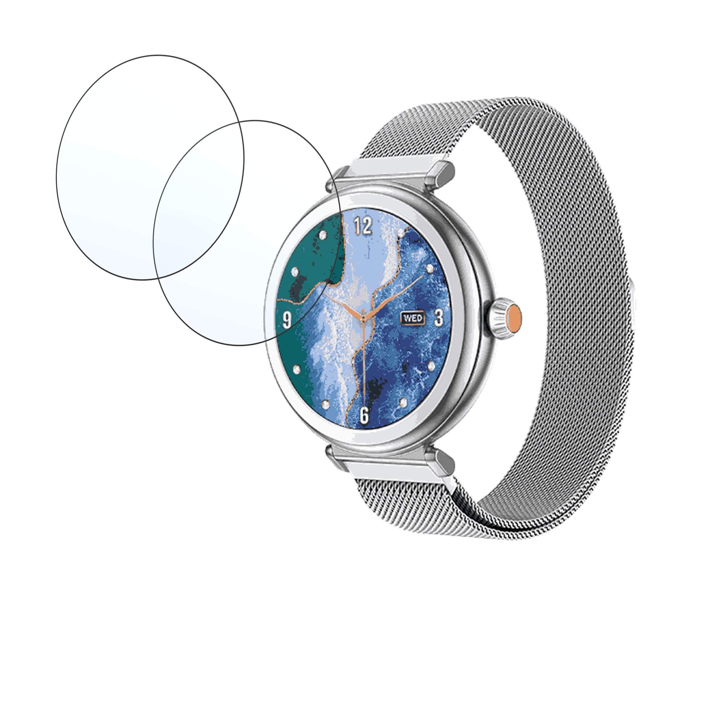 NoiseFit Posh Smartwatch Screen Protector 9H Protective Compatible Flexible