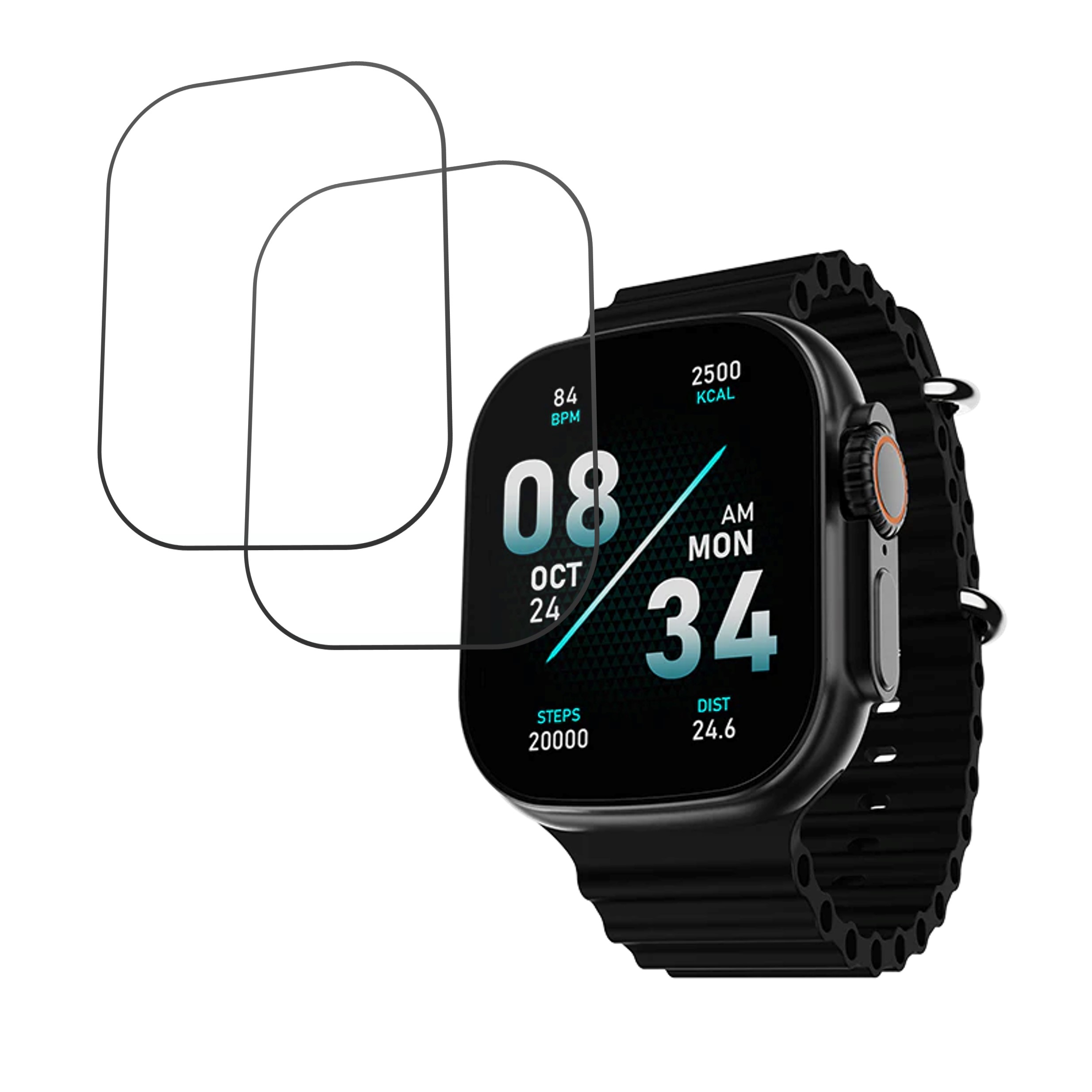 boAt Wave Glory Smartwatch Screen Protector 9H Protective Compatible Flexible