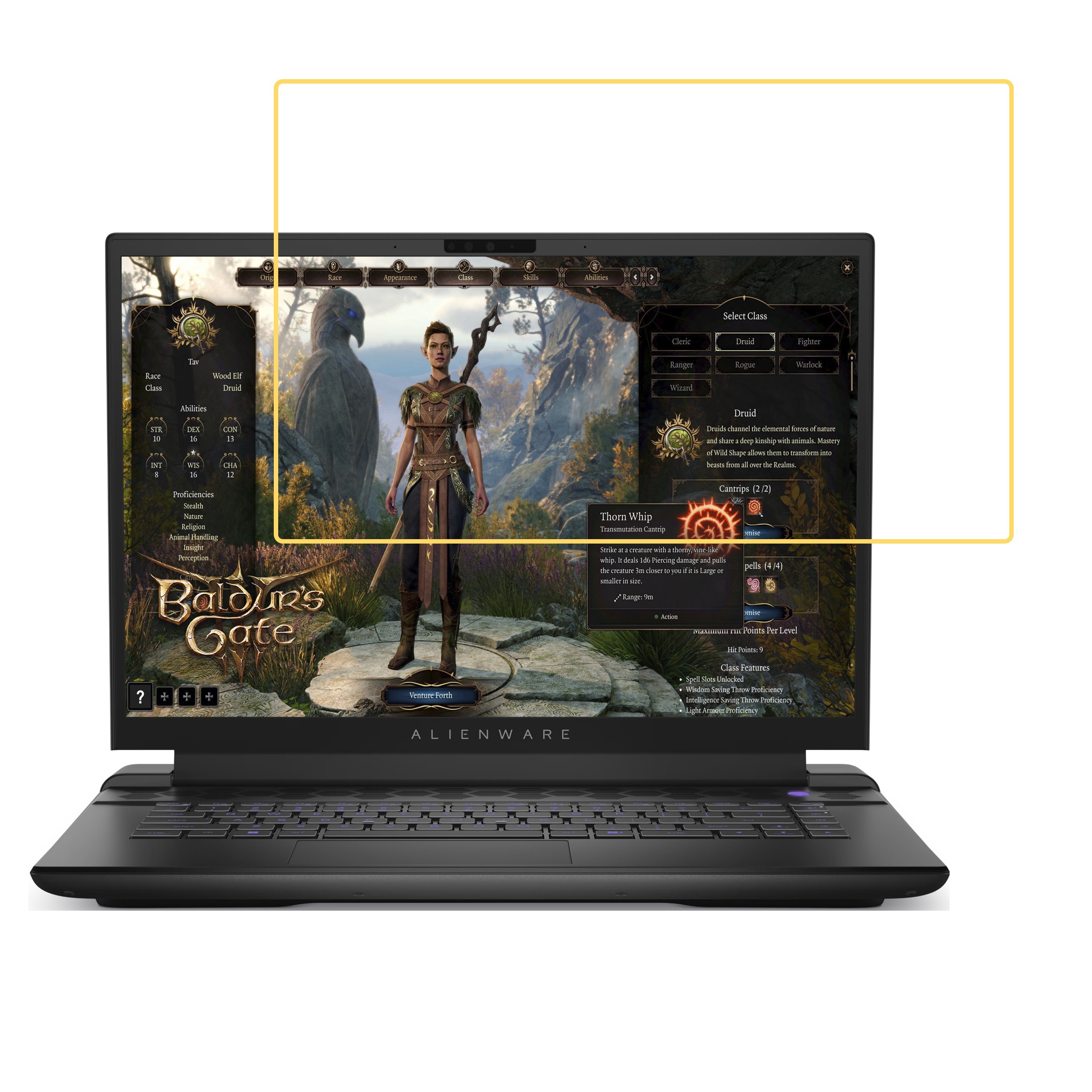 Dell Alienware m16 Gaming Laptop (40.6 Cm / 16 inch) Laptop Screen protector 9H Flexible Unbreakable Scratch resistance 